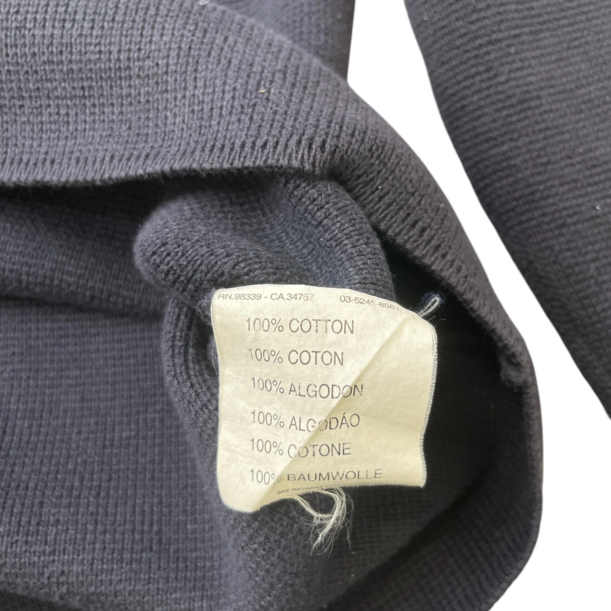 Men's Linear Rosa Jumper Navy Size L - Image 16
