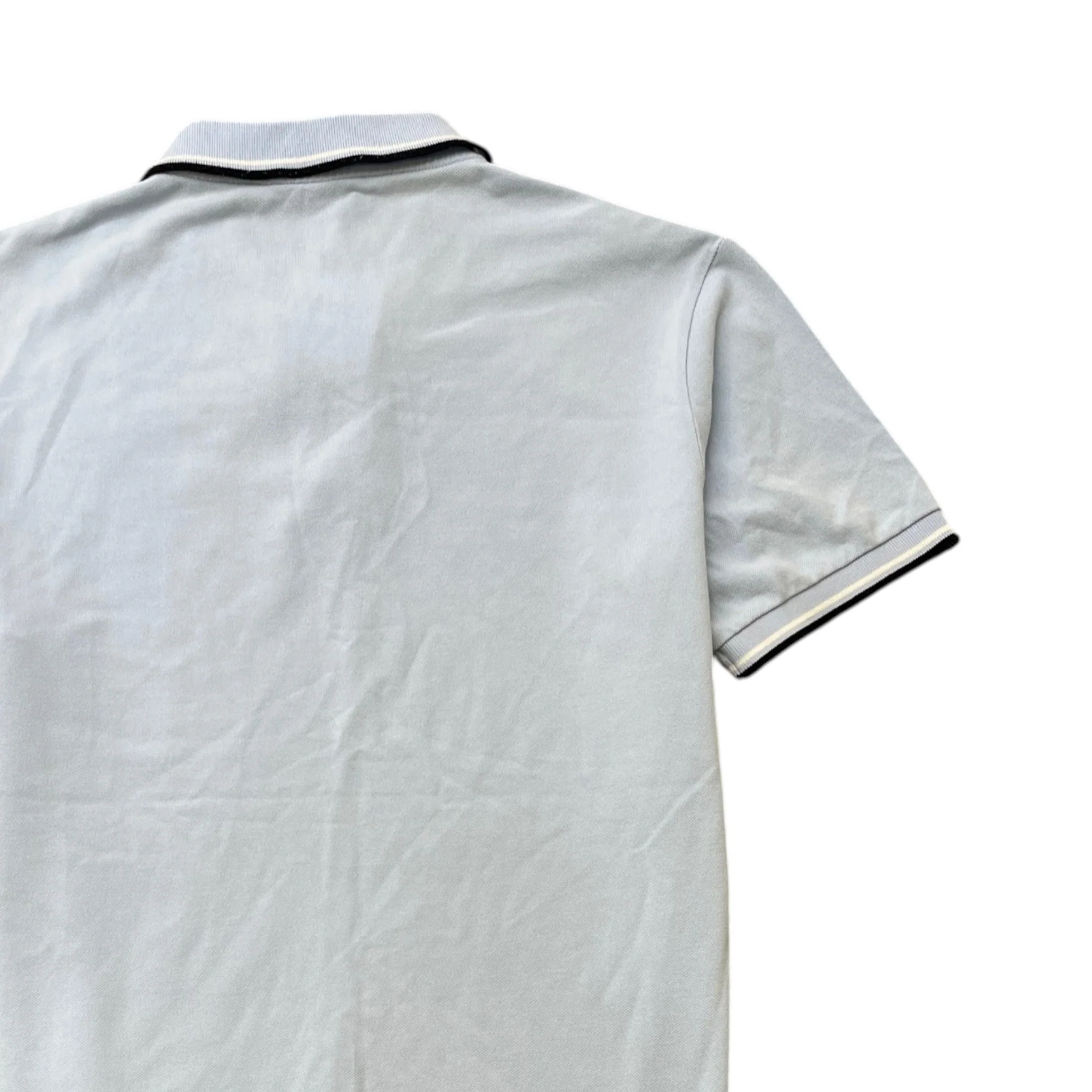 Men's Linear Rosa Polo Shirt Blue Size XL - Image 4