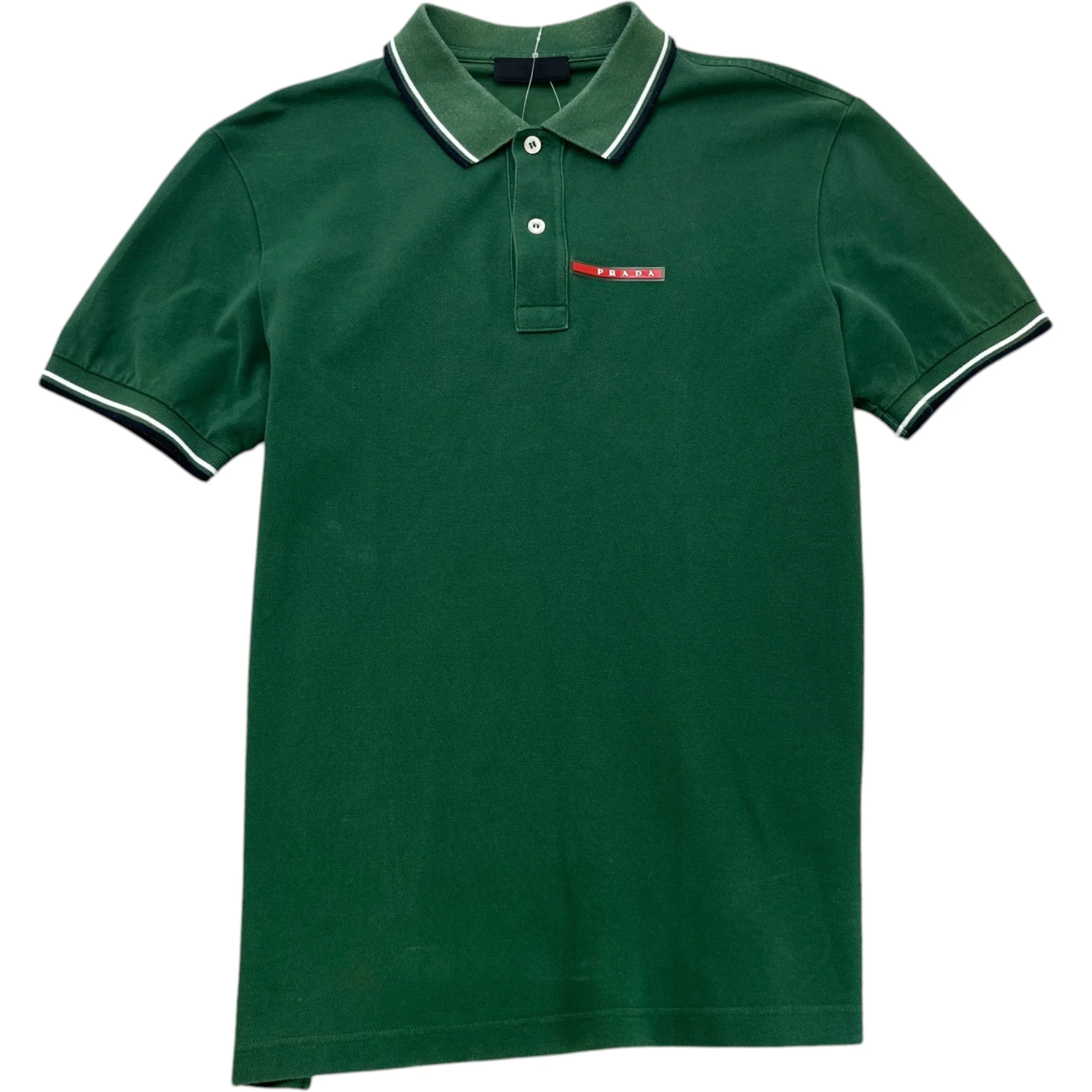 Men's Linear Rosa Polo Shirt Green Size M