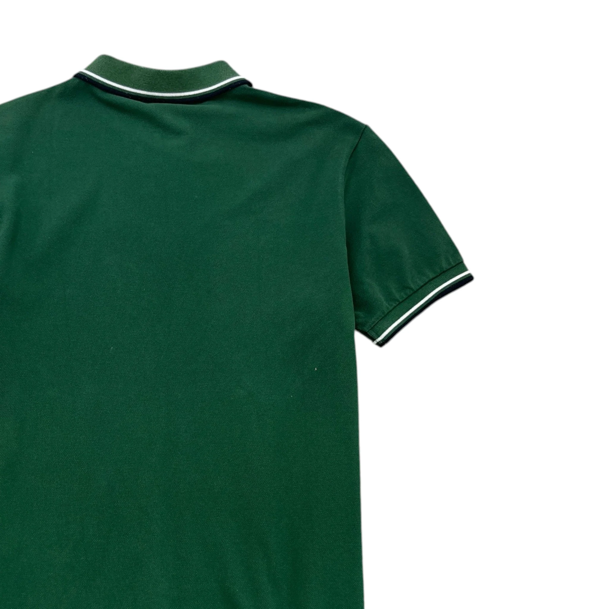 Men's Linear Rosa Polo Shirt Green Size M - Image 4