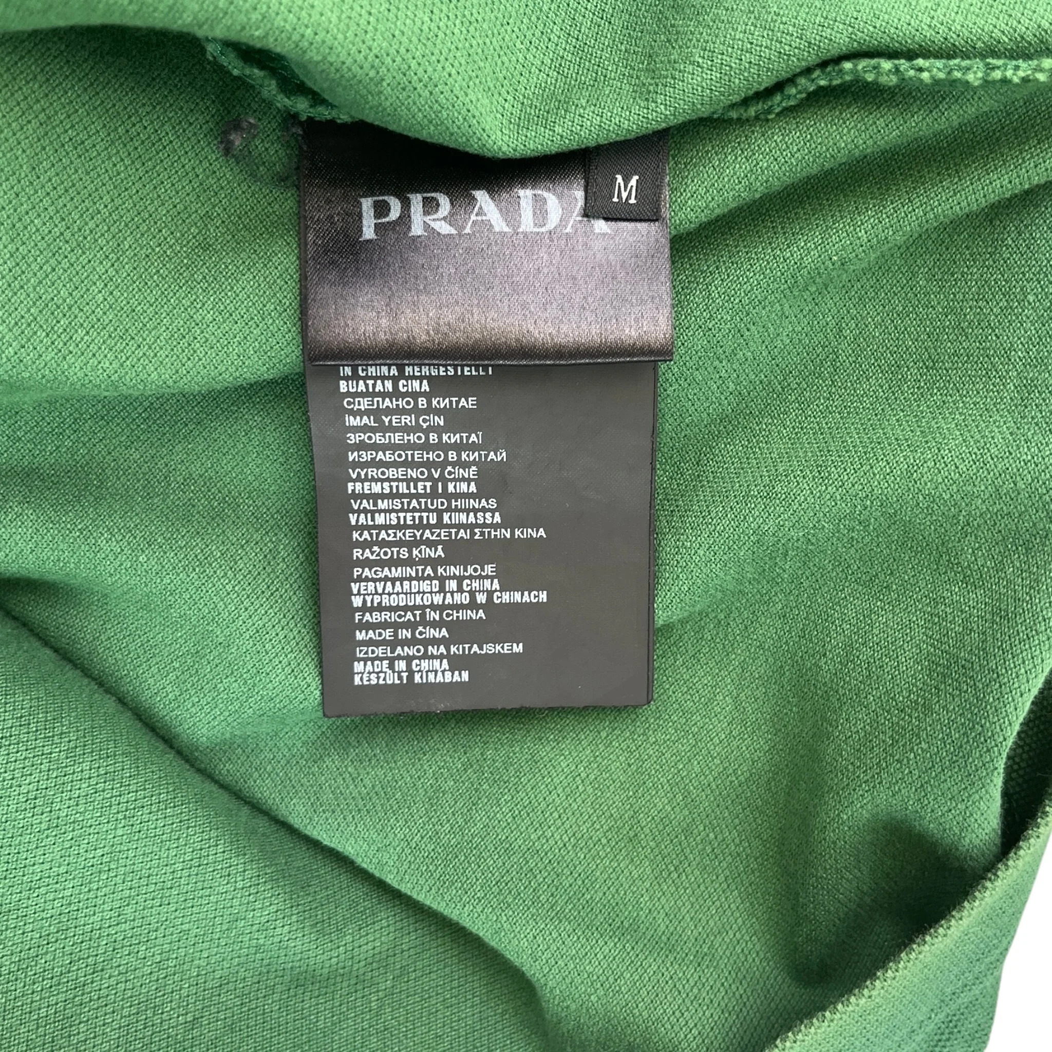 Men's Linear Rosa Polo Shirt Green Size M - Image 6