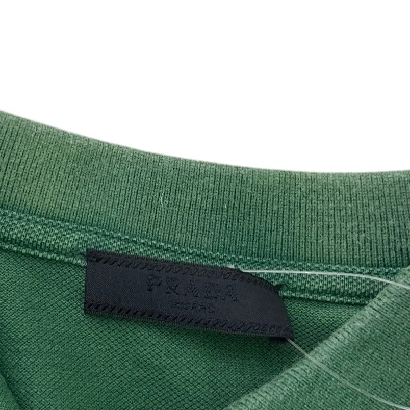 Men's Linear Rosa Polo Shirt Green Size M - Image 7