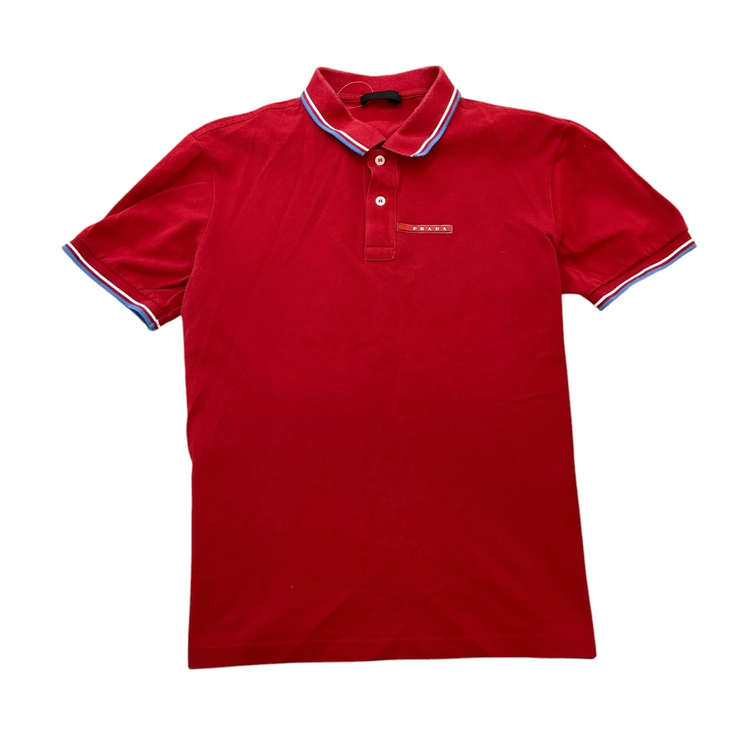 Men's Linear Rosa Polo Shirt Red Size XL