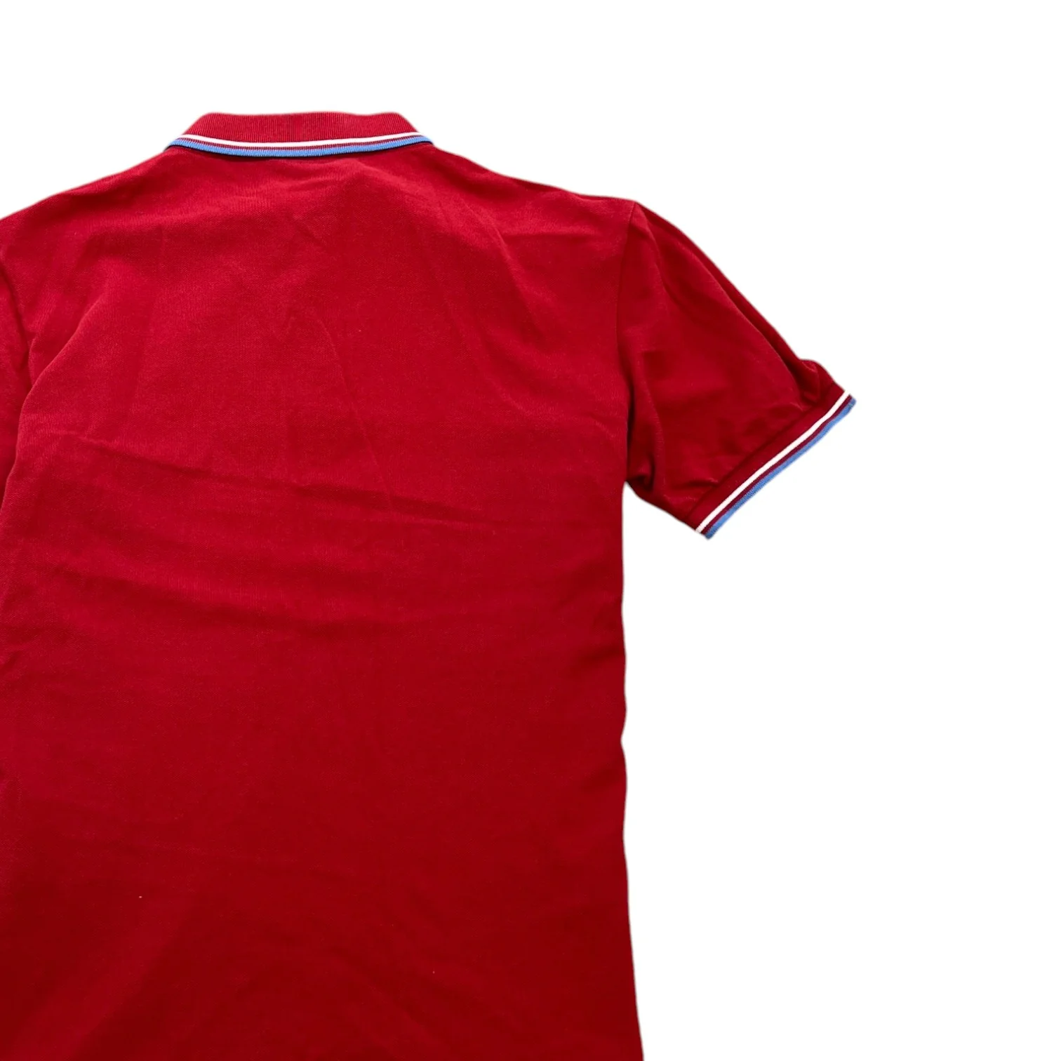 Men's Linear Rosa Polo Shirt Red Size XL - Image 4