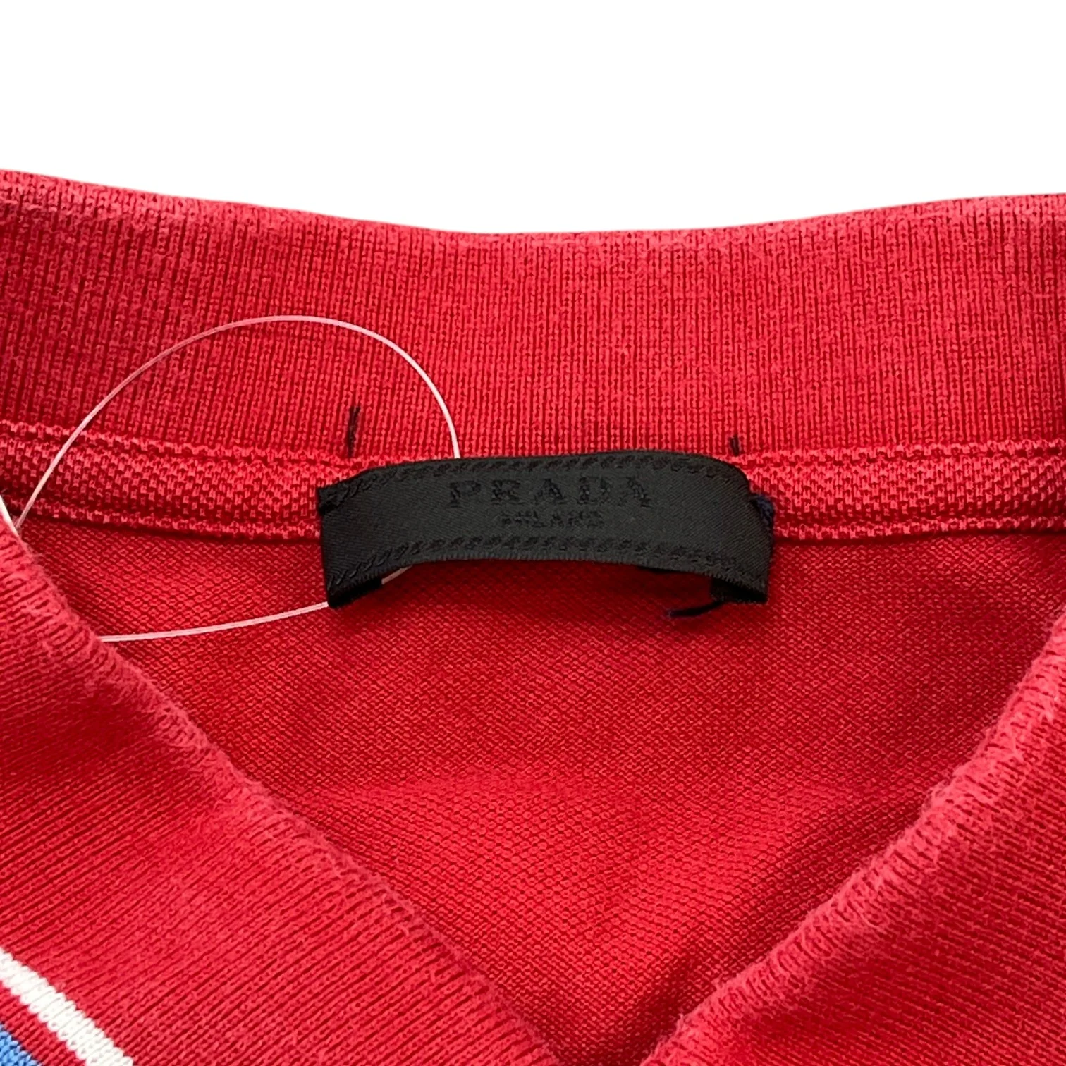 Men's Linear Rosa Polo Shirt Red Size XL - Image 5