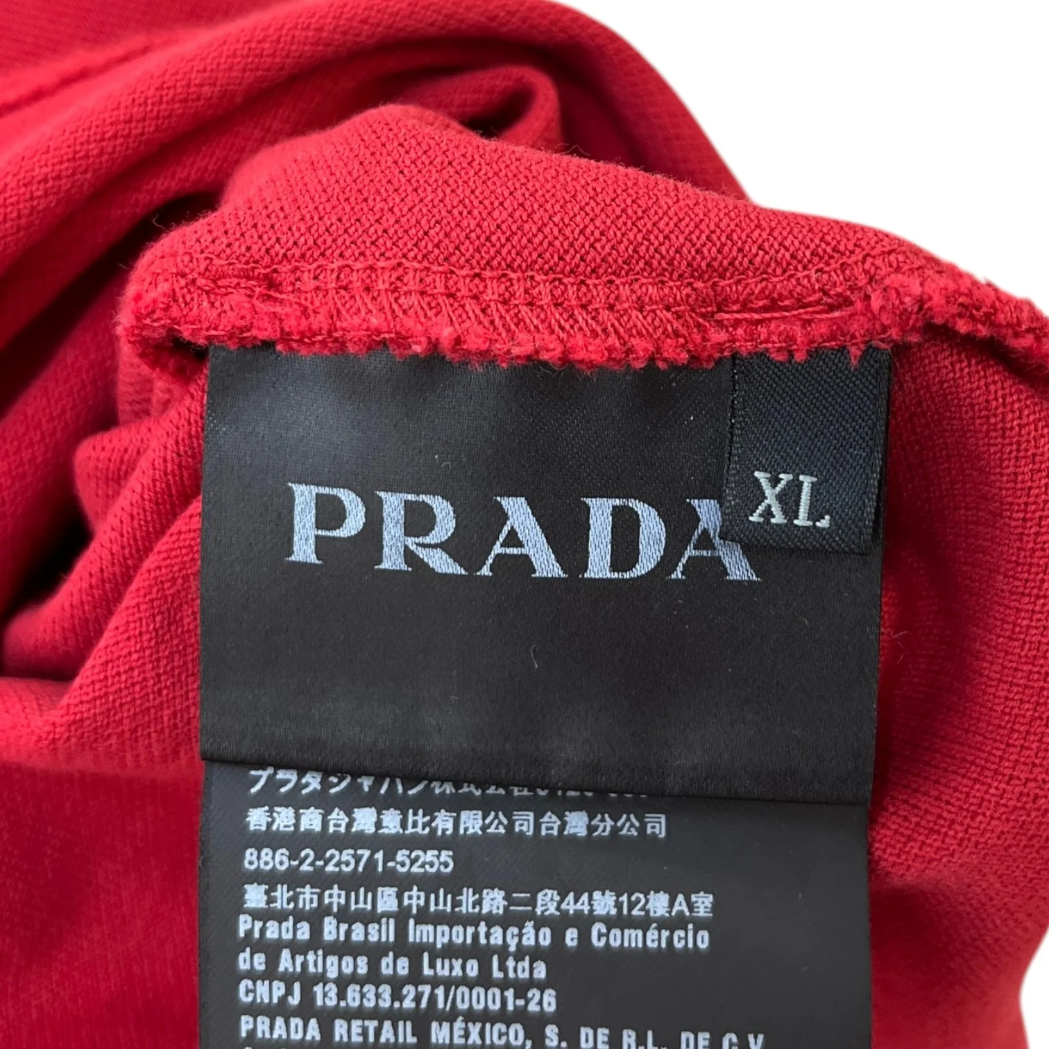 Men's Linear Rosa Polo Shirt Red Size XL - Image 8