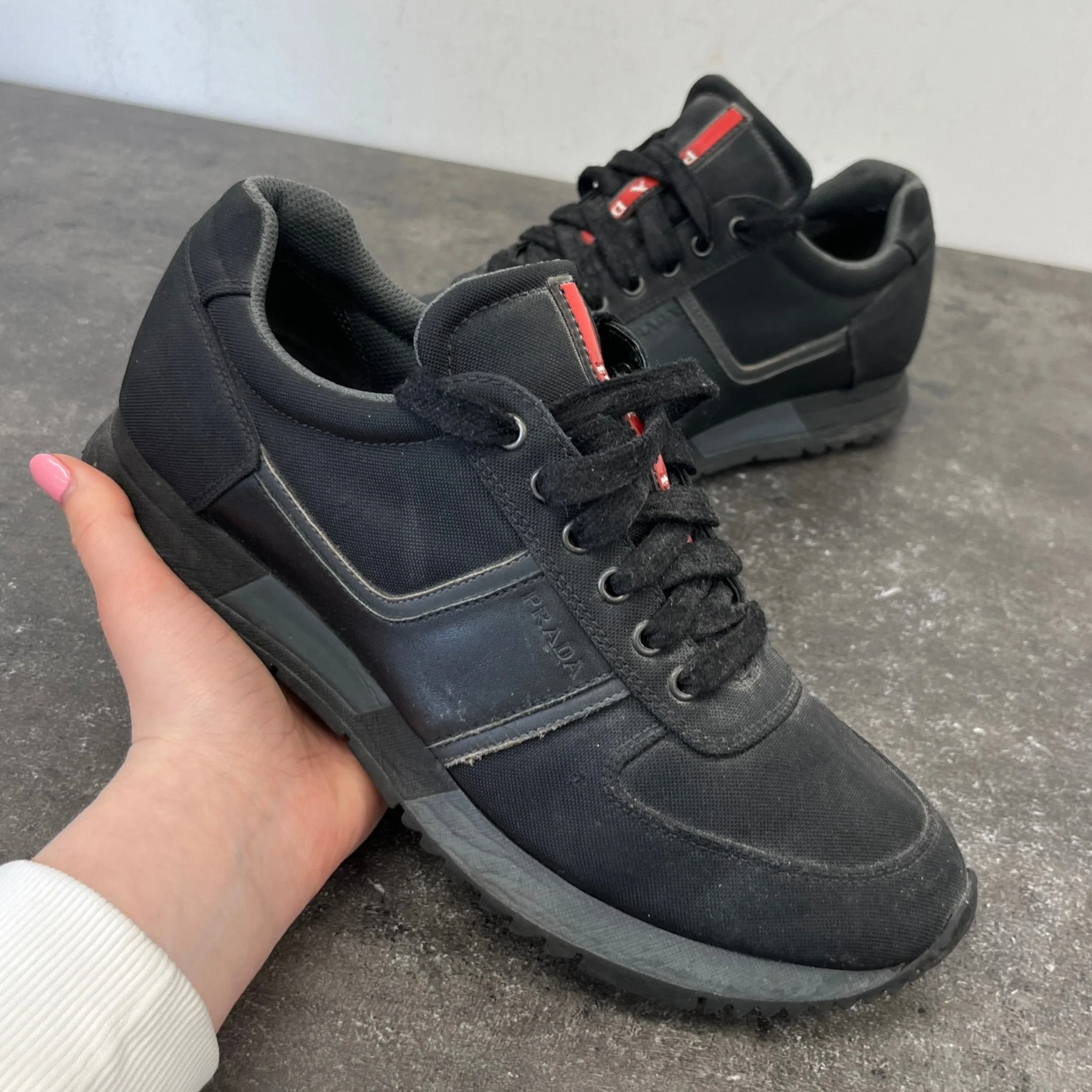 Men's Linear Rosa Runner Low Trainers Black Size EU 40.5 / UK 6.5 - Image 12
