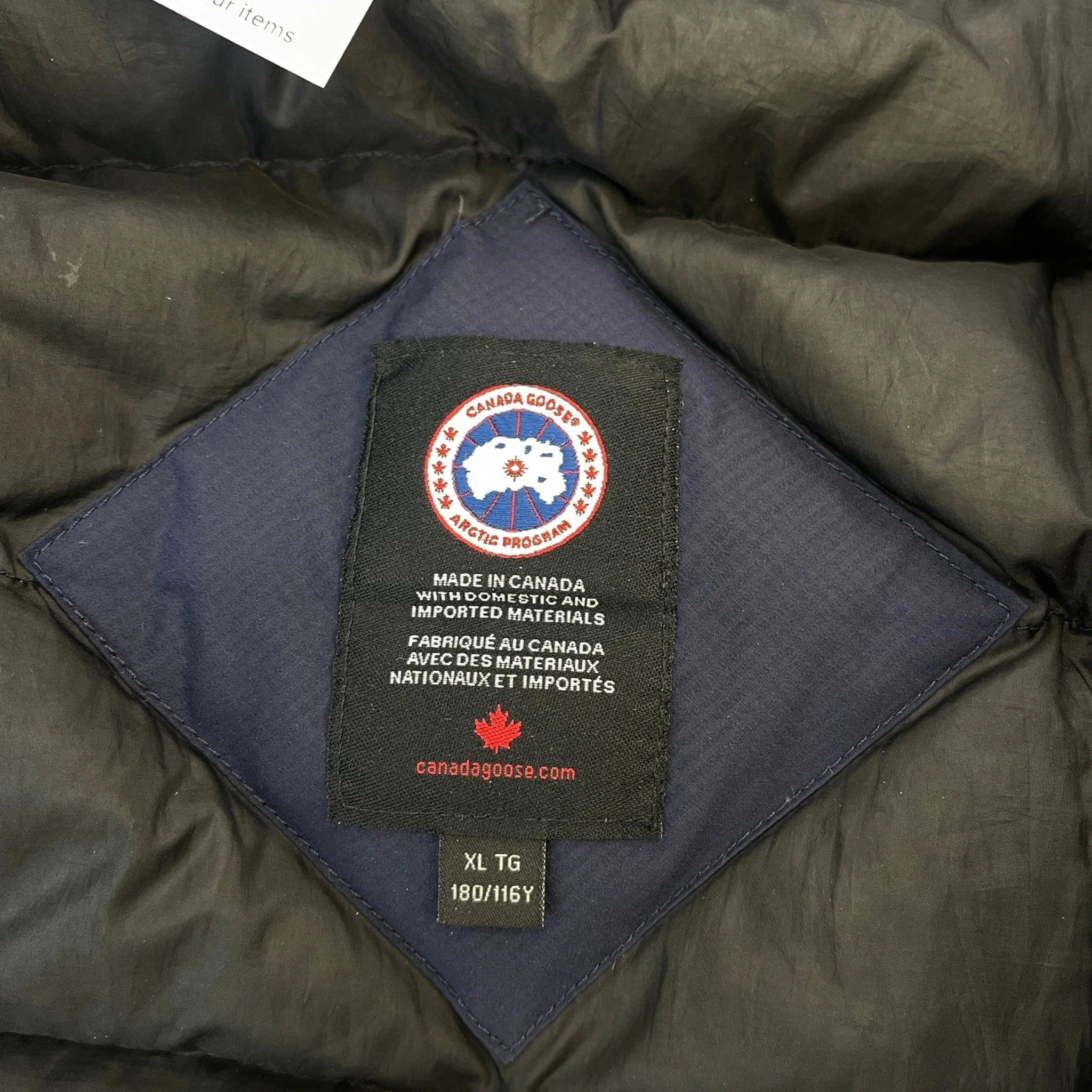 Men's Lodge Down Jacket Navy Size XL - Image 7