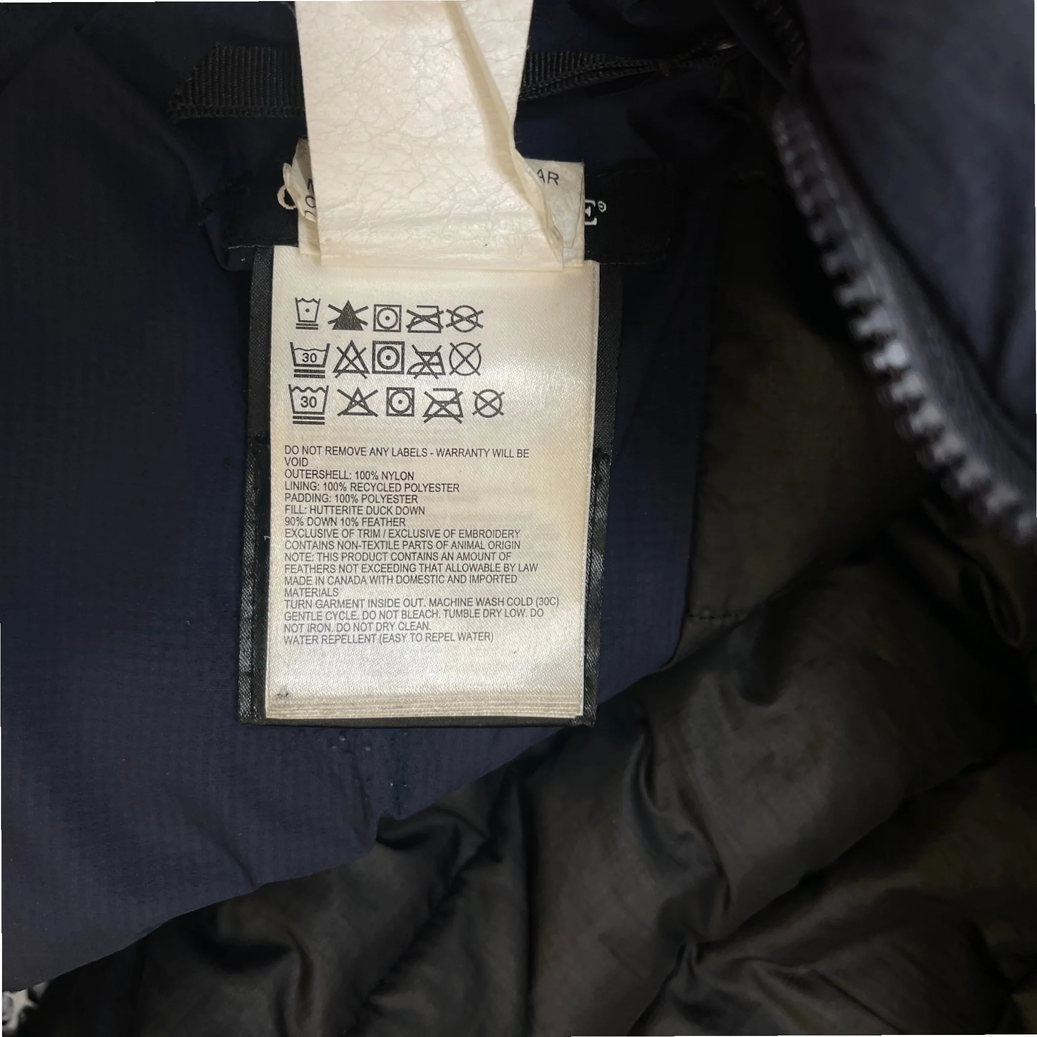 Men's Lodge Down Jacket Navy Size XL - Image 8