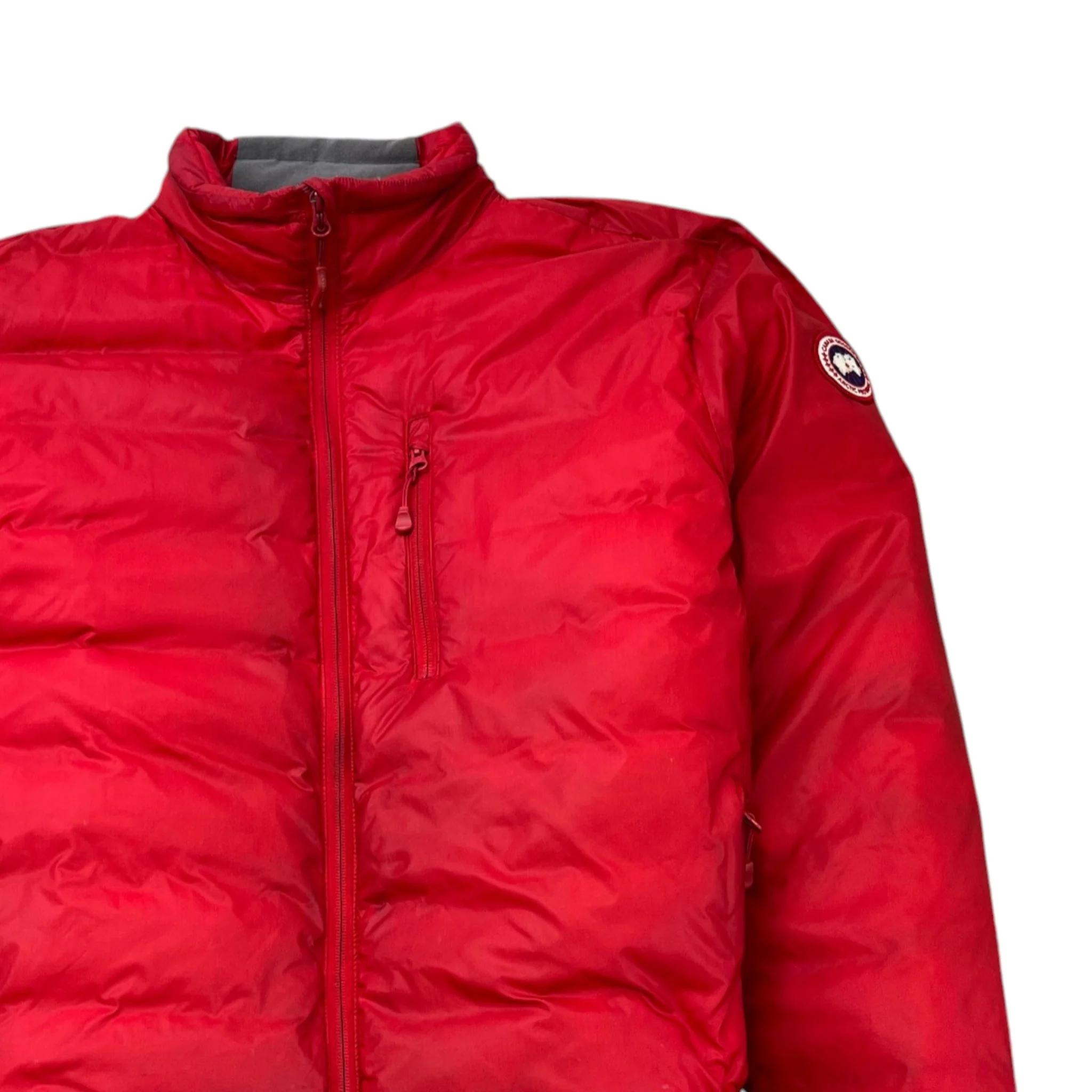 Men's Lodge Down Jacket Red Size L - Image 3