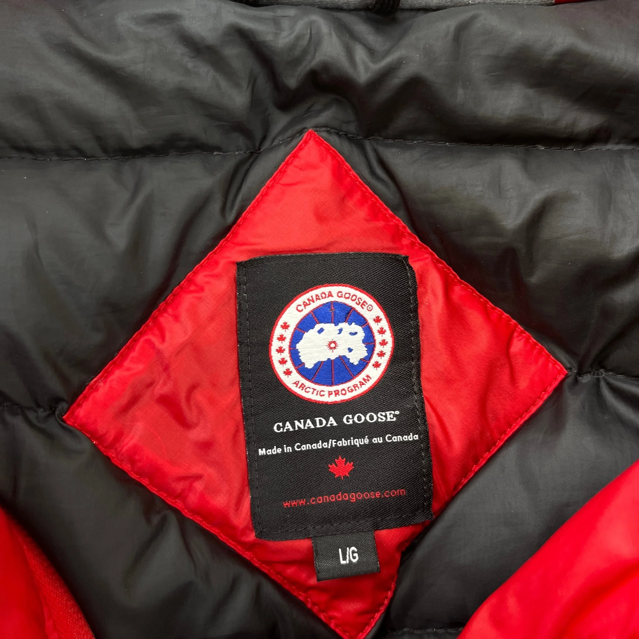 Men's Lodge Down Jacket Red Size L - Image 6