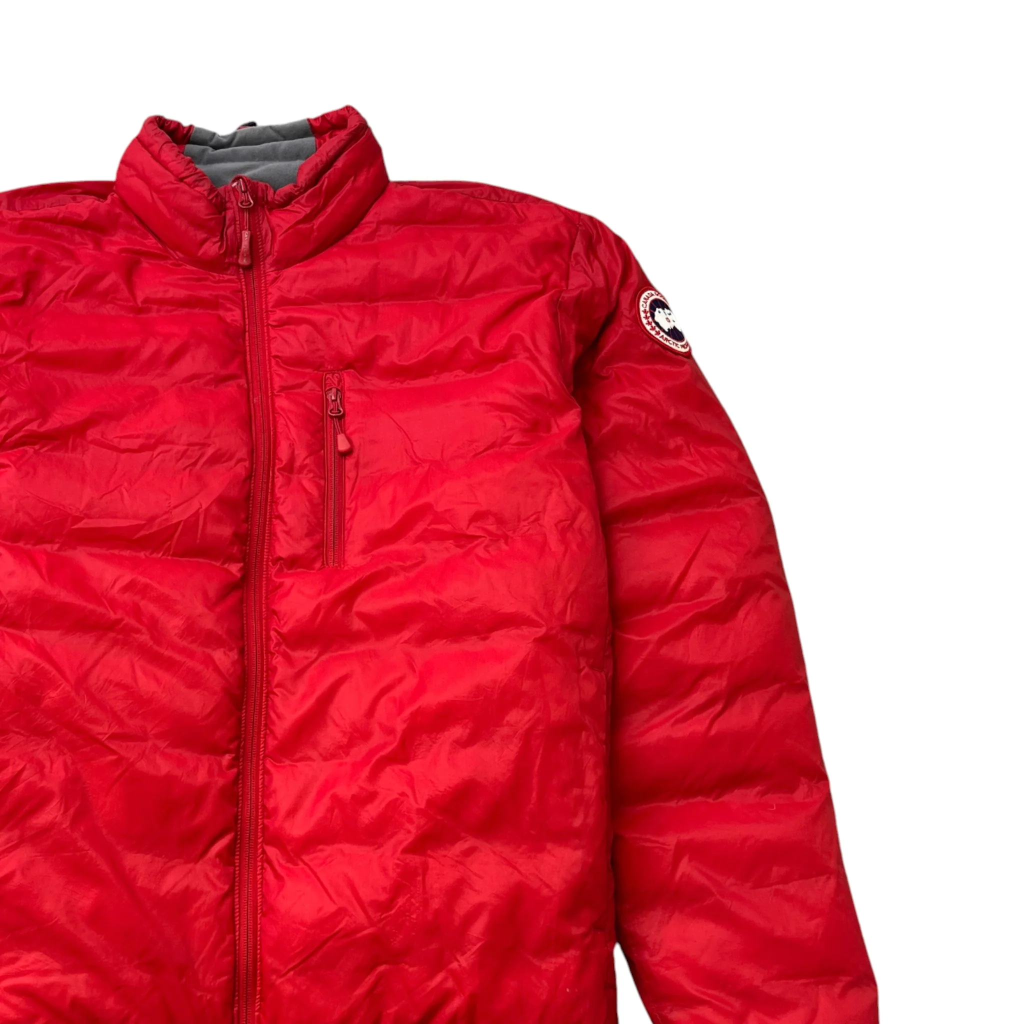 Men's Lodge Down Jacket Red Size XL - Image 3