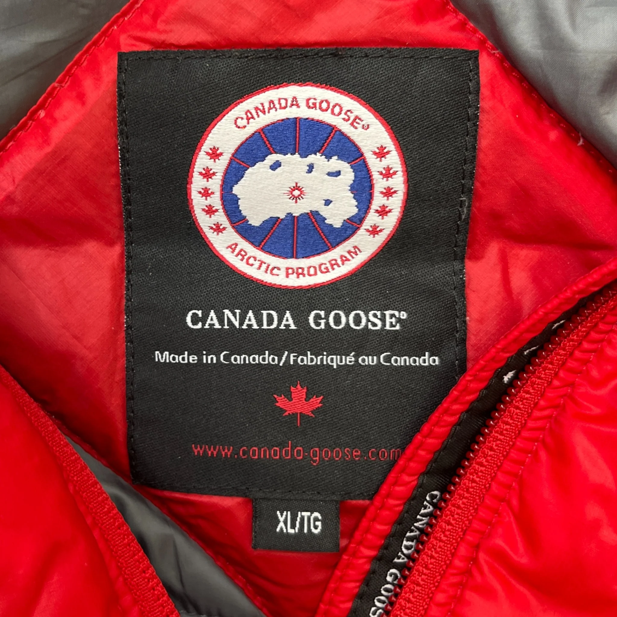 Men's Lodge Down Jacket Red Size XL - Image 7