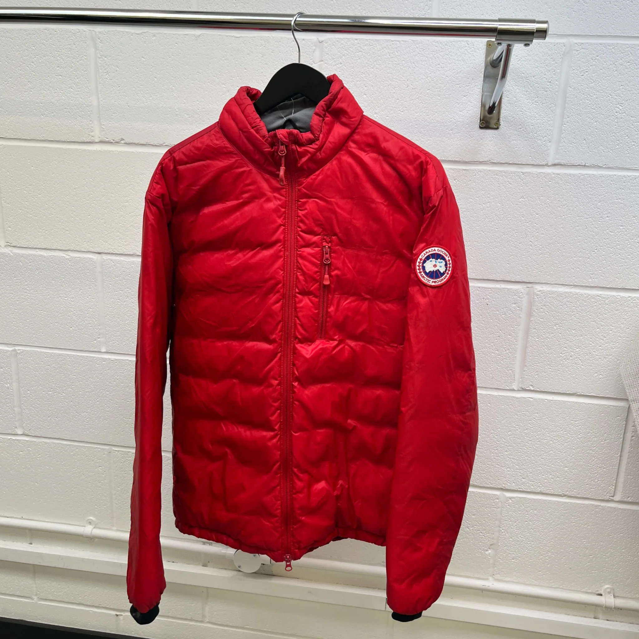 Men's Lodge Down Jacket Red Size XL - Image 8