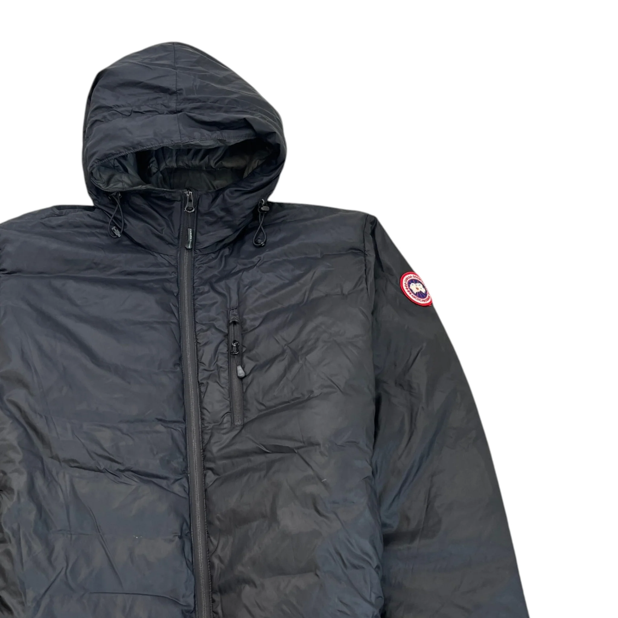 Men's Lodge Hoody Down Jacket Black Size L - Image 3