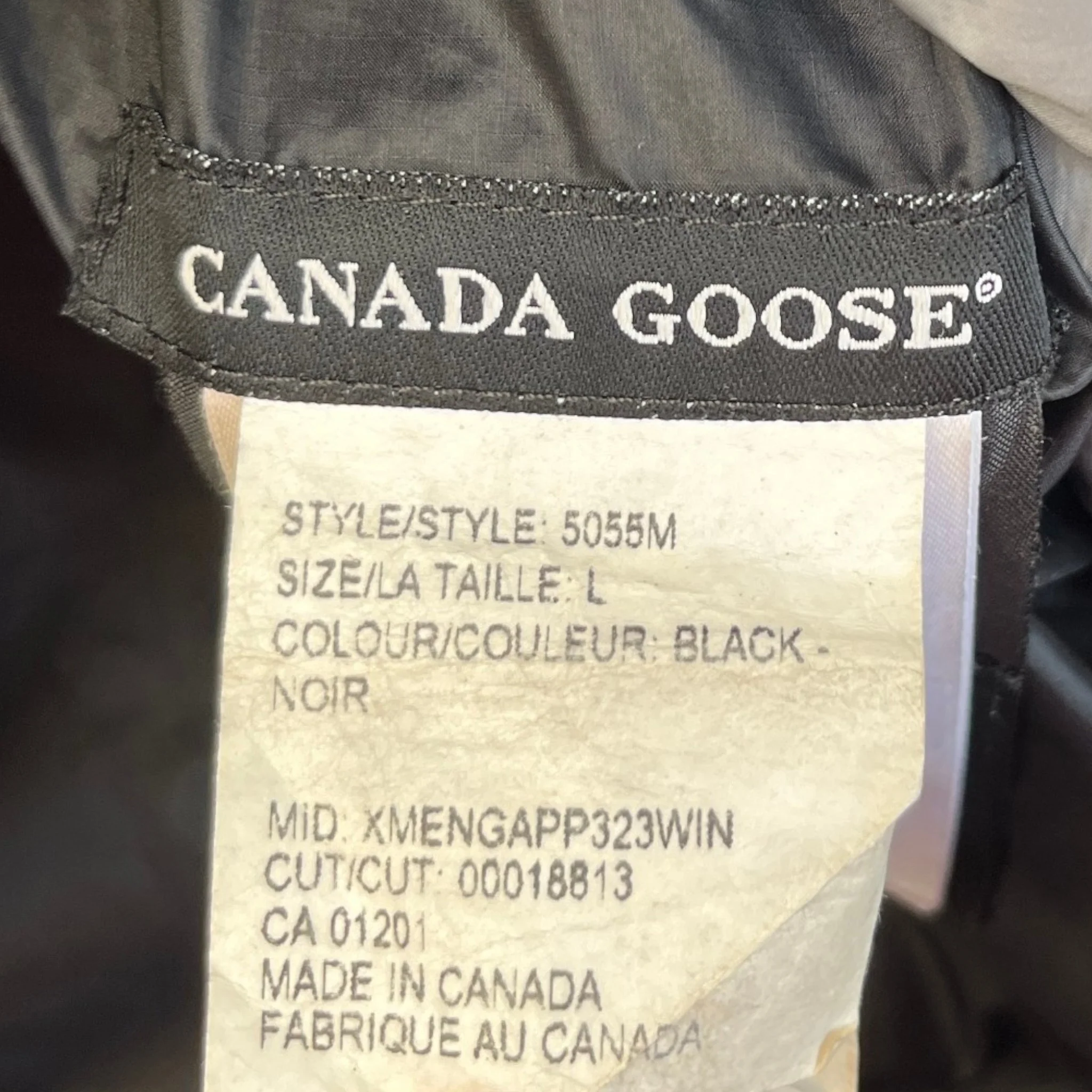 Men's Lodge Hoody Down Jacket Black Size L - Image 6