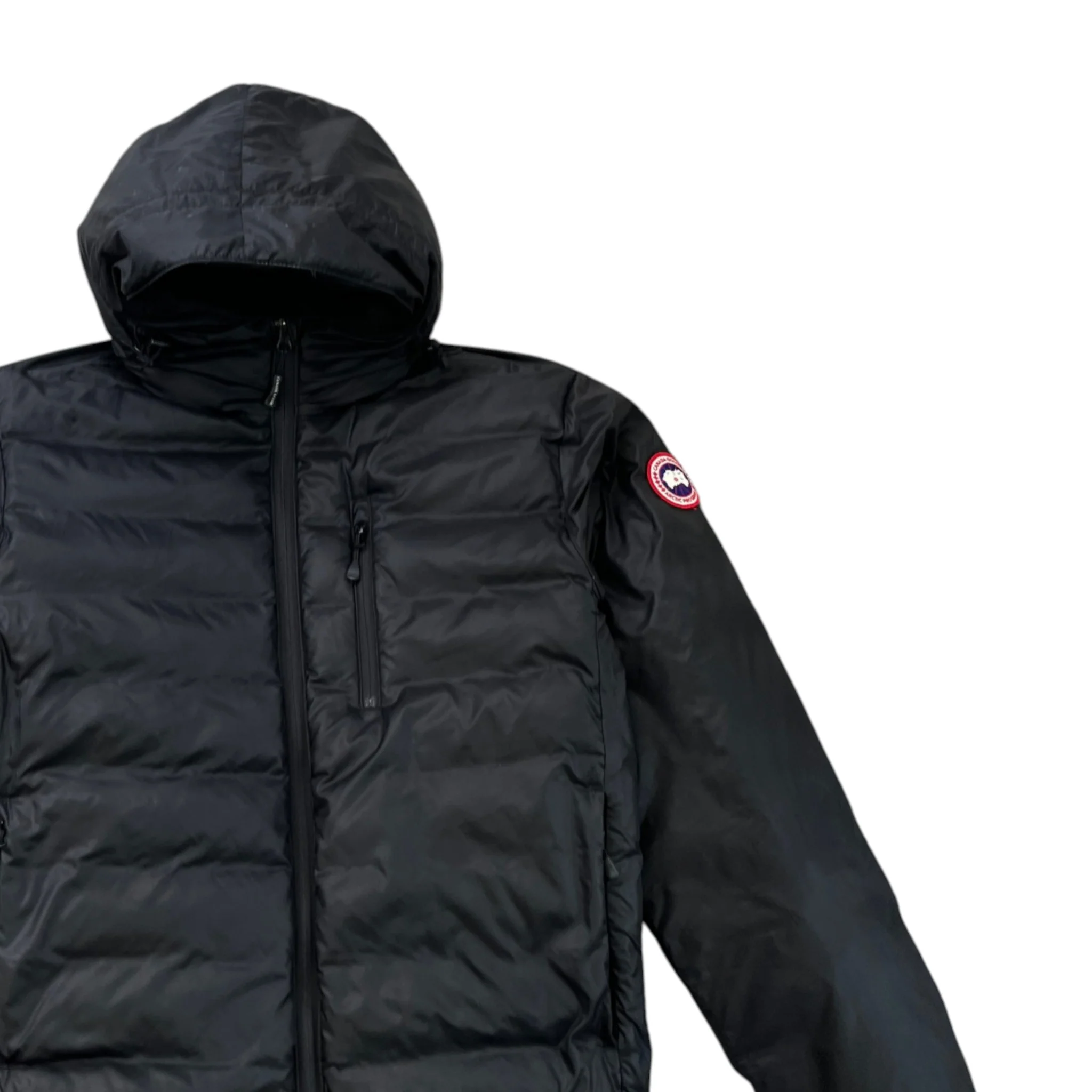 Men's Lodge Hoody Down Jacket Black Size S - Image 3