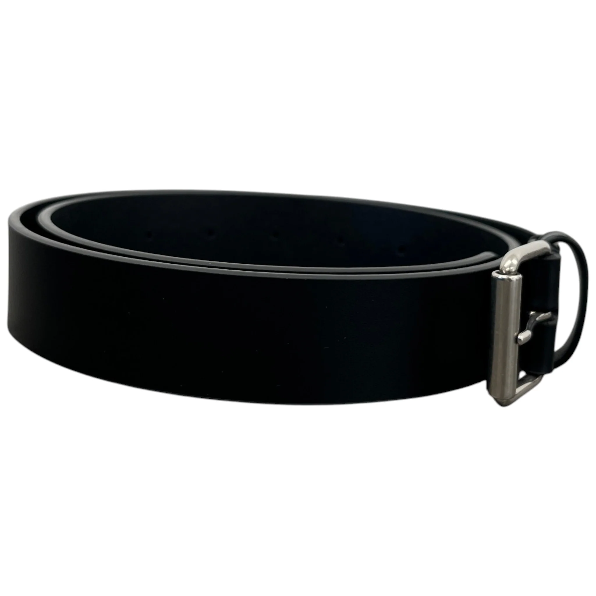 Men's Logo Buckle Belt Black - Image 3