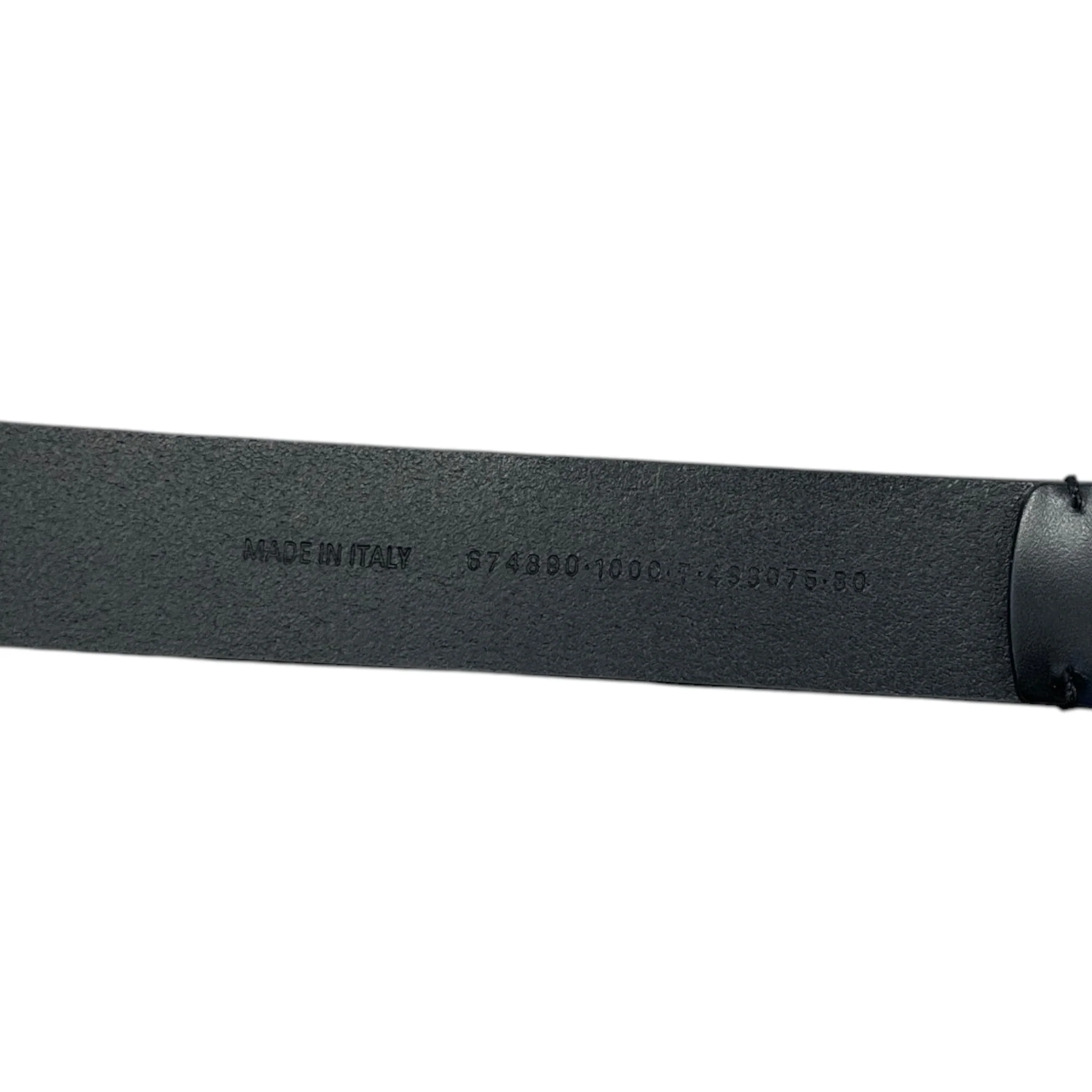 Men's Logo Buckle Belt Black - Image 6