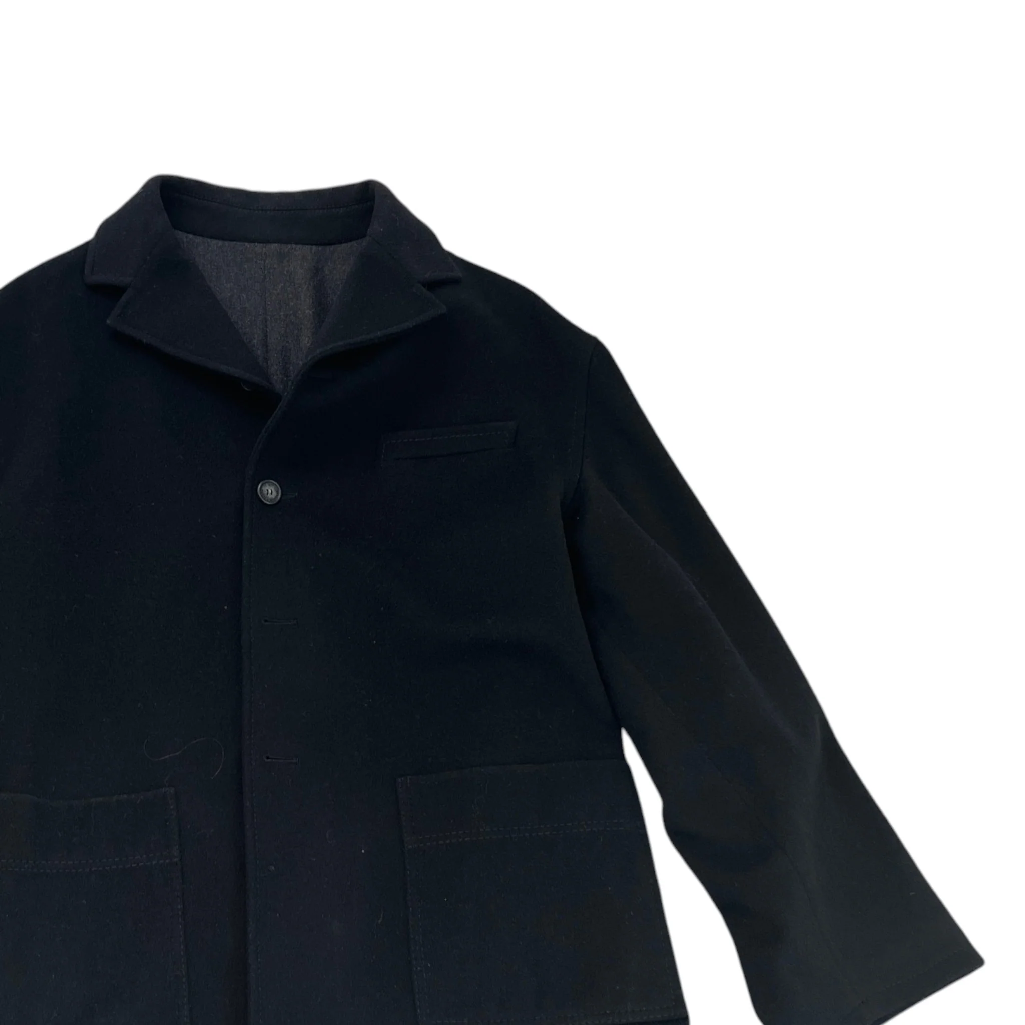 Men's Logo Button Trench Jacket Grey Size IT 52 / XL - Image 3