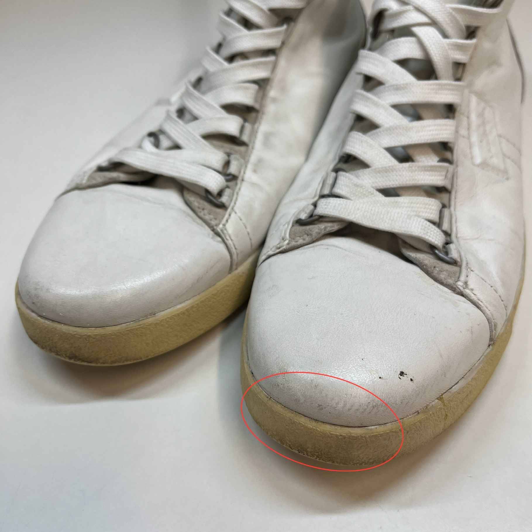Men's Logo High Trainers White Size EU 41.5 / UK 7.5 - Image 13