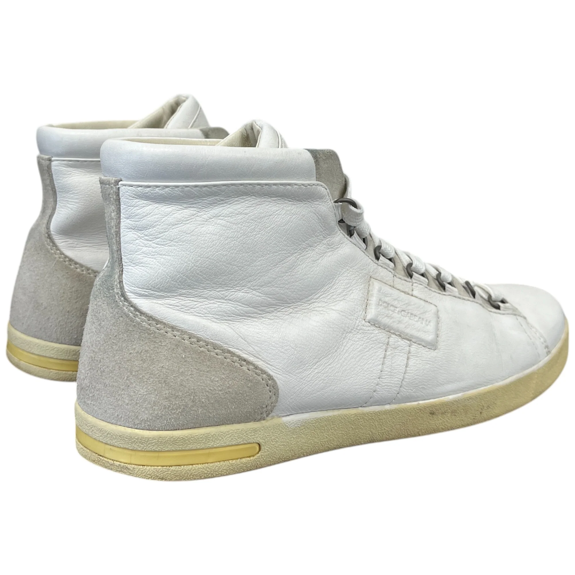 Men's Logo High Trainers White Size EU 41.5 / UK 7.5 - Image 9