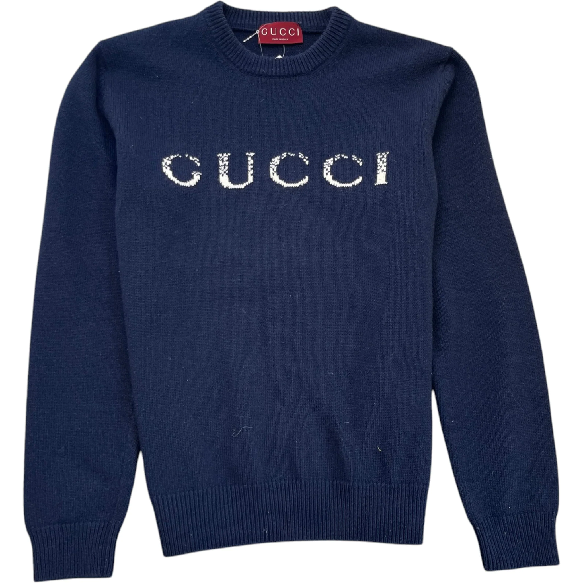 Men's Logo Knit Jumper Navy Size M