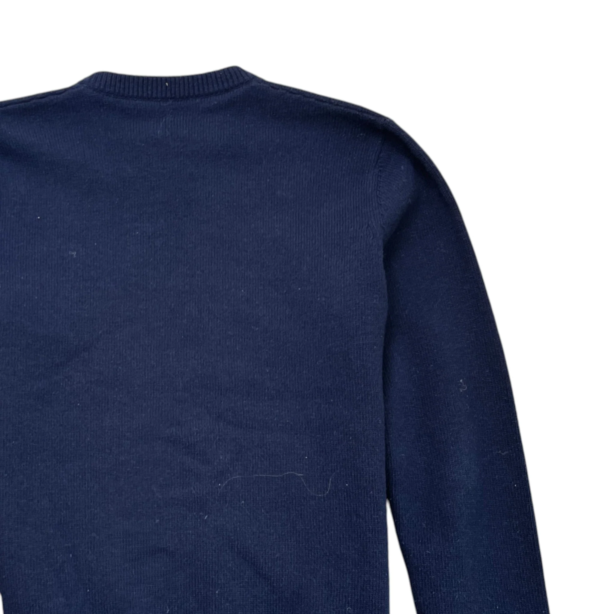 Men's Logo Knit Jumper Navy Size M - Image 4