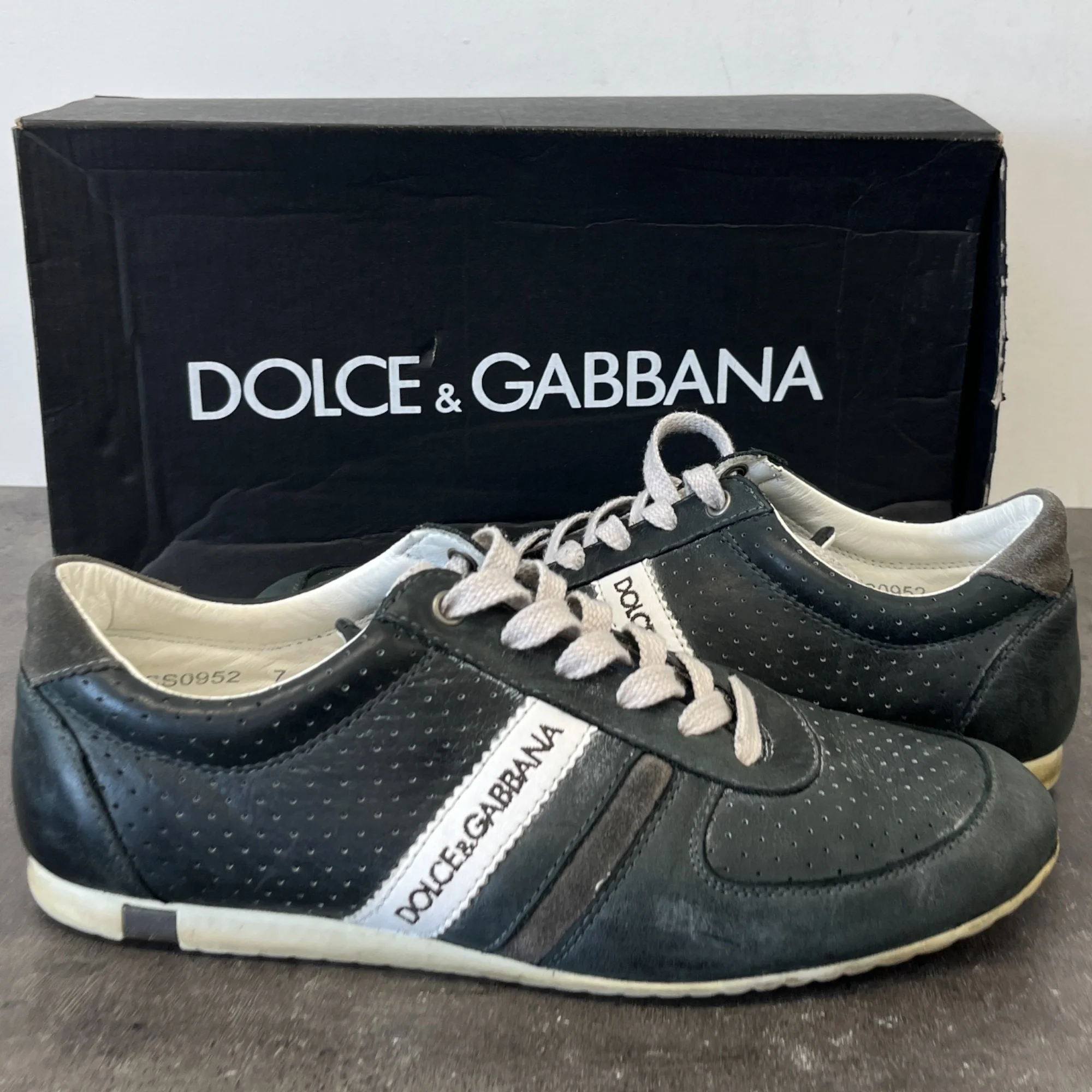 Men's Logo Low Trainers Black Size EU 41 / UK 7 - Image 12