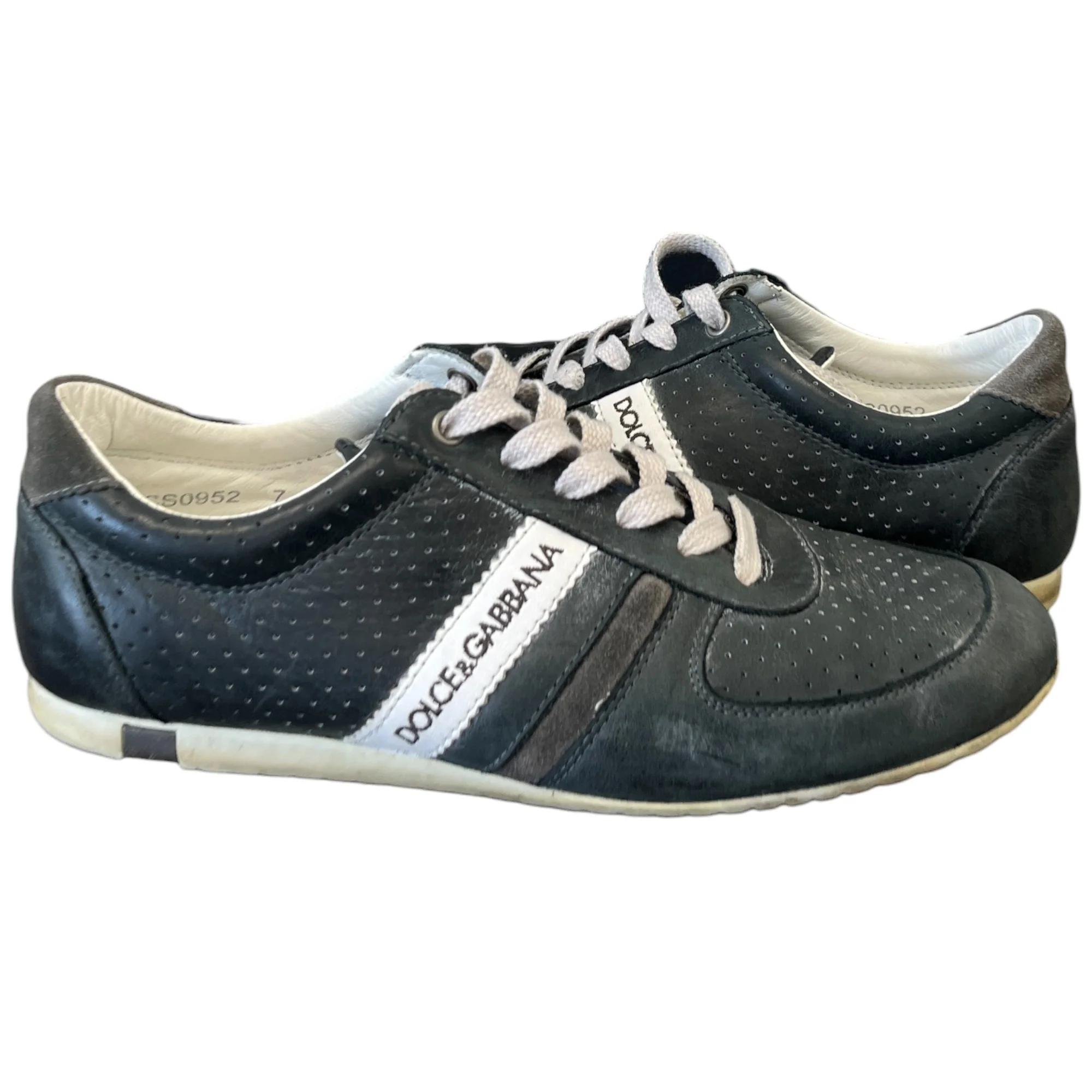 Men's Logo Low Trainers Black Size EU 41 / UK 7 - Image 3