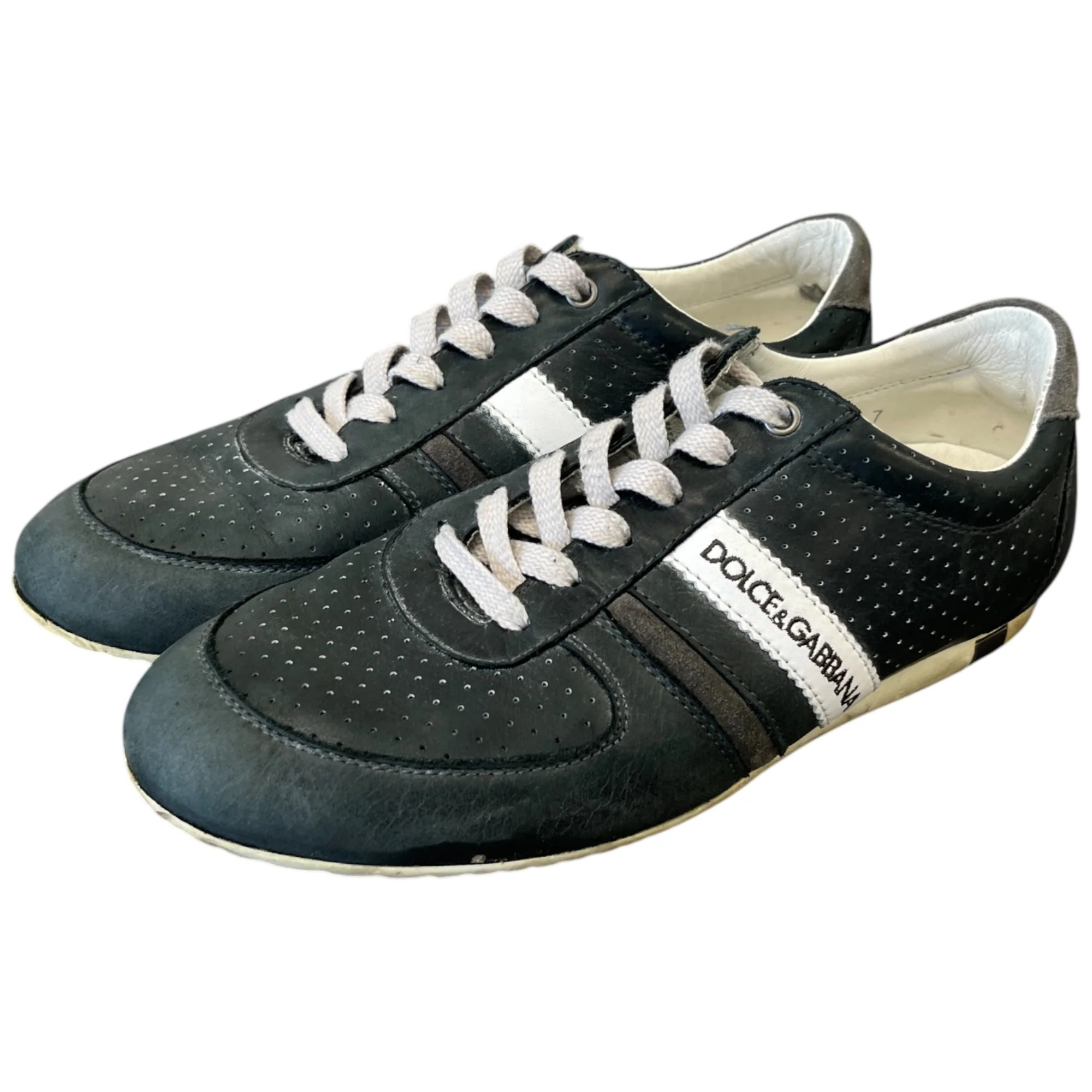 Men's Logo Low Trainers Black Size EU 41 / UK 7 - Image 9