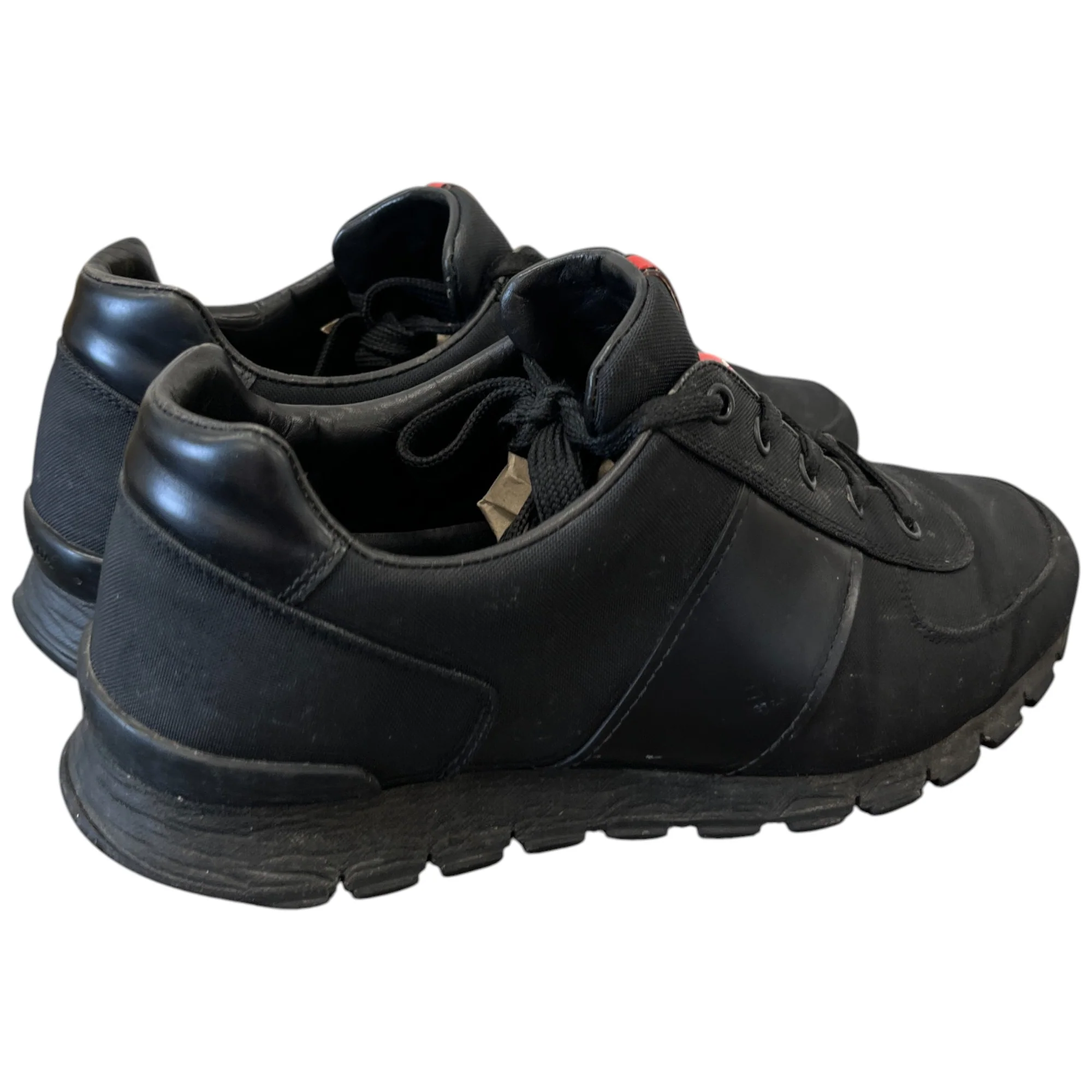 Men's Logo Low Trainers Black Size EU 42 / UK 8 - Image 7