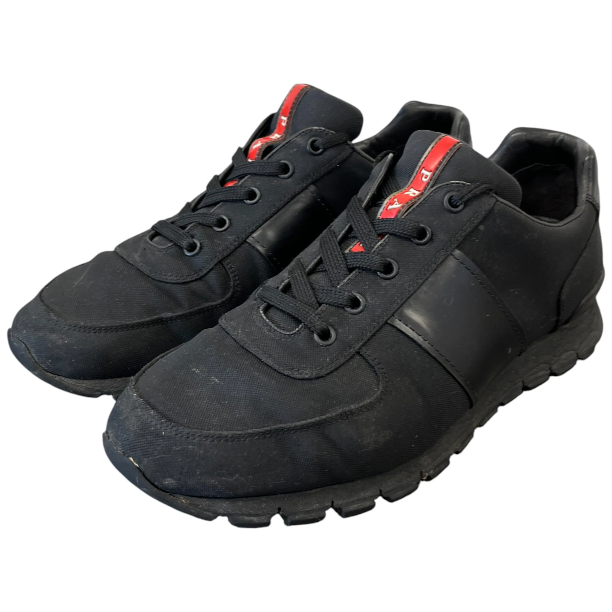 Men's Logo Low Trainers Black Size EU 42 / UK 8 - Image 8