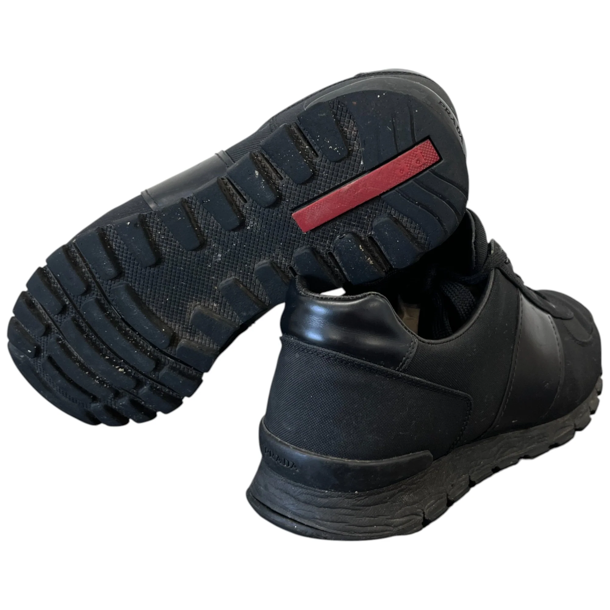 Men's Logo Low Trainers Black Size EU 42 / UK 8 - Image 9