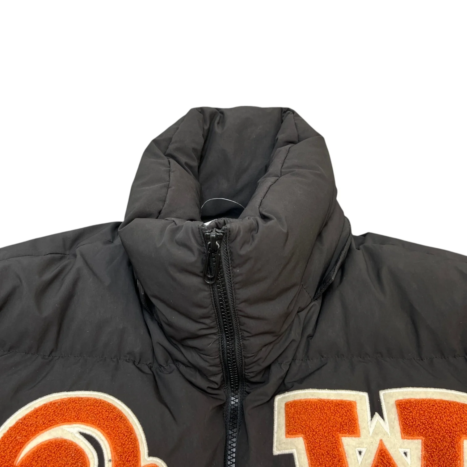 Men's Logo Patch Down Jacket Black Size XL - Image 5
