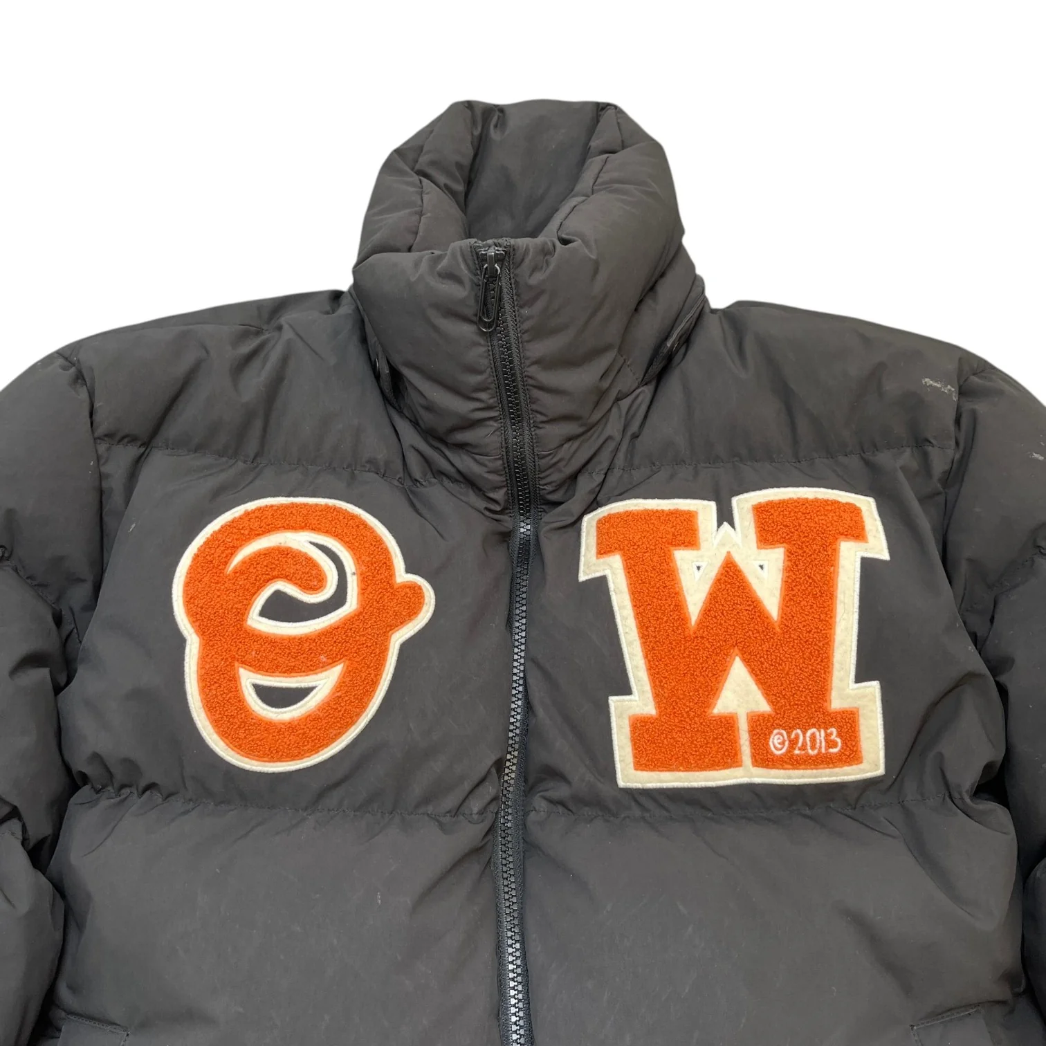 Men's Logo Patch Down Jacket Black Size XL - Image 6
