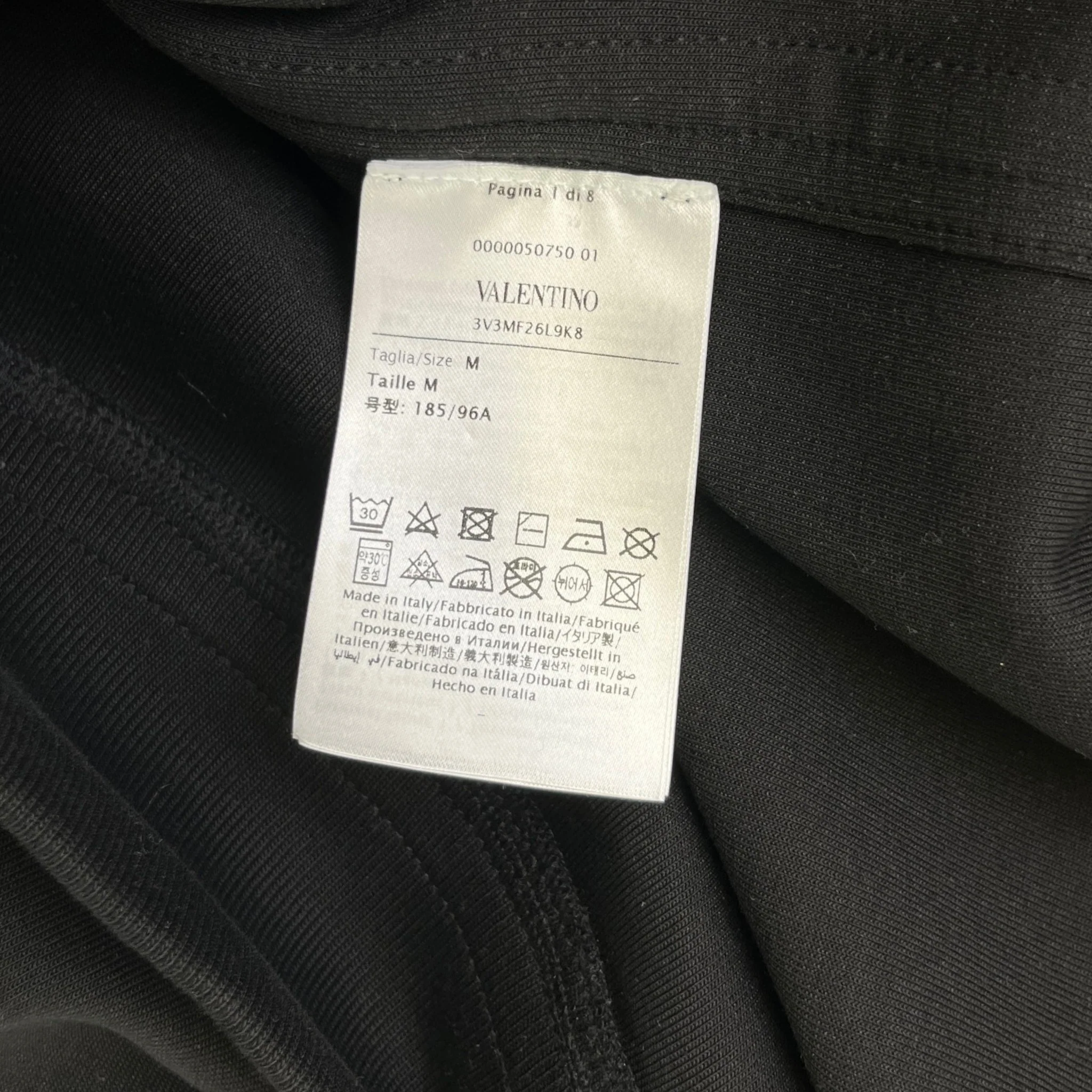 Men's Logo Patch Hoodie Black Size M - Image 6