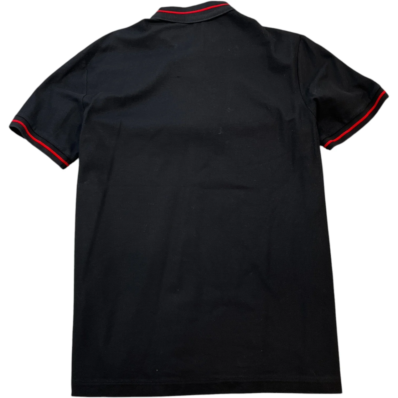 Men's Logo Patch Polo Shirt Black Size XL - Image 2