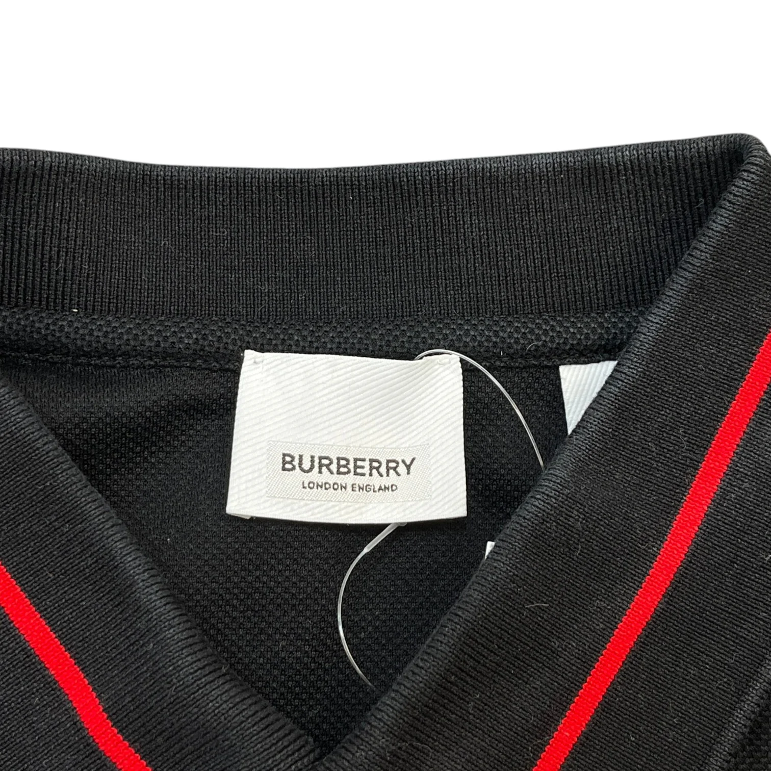 Men's Logo Patch Polo Shirt Black Size XL - Image 5