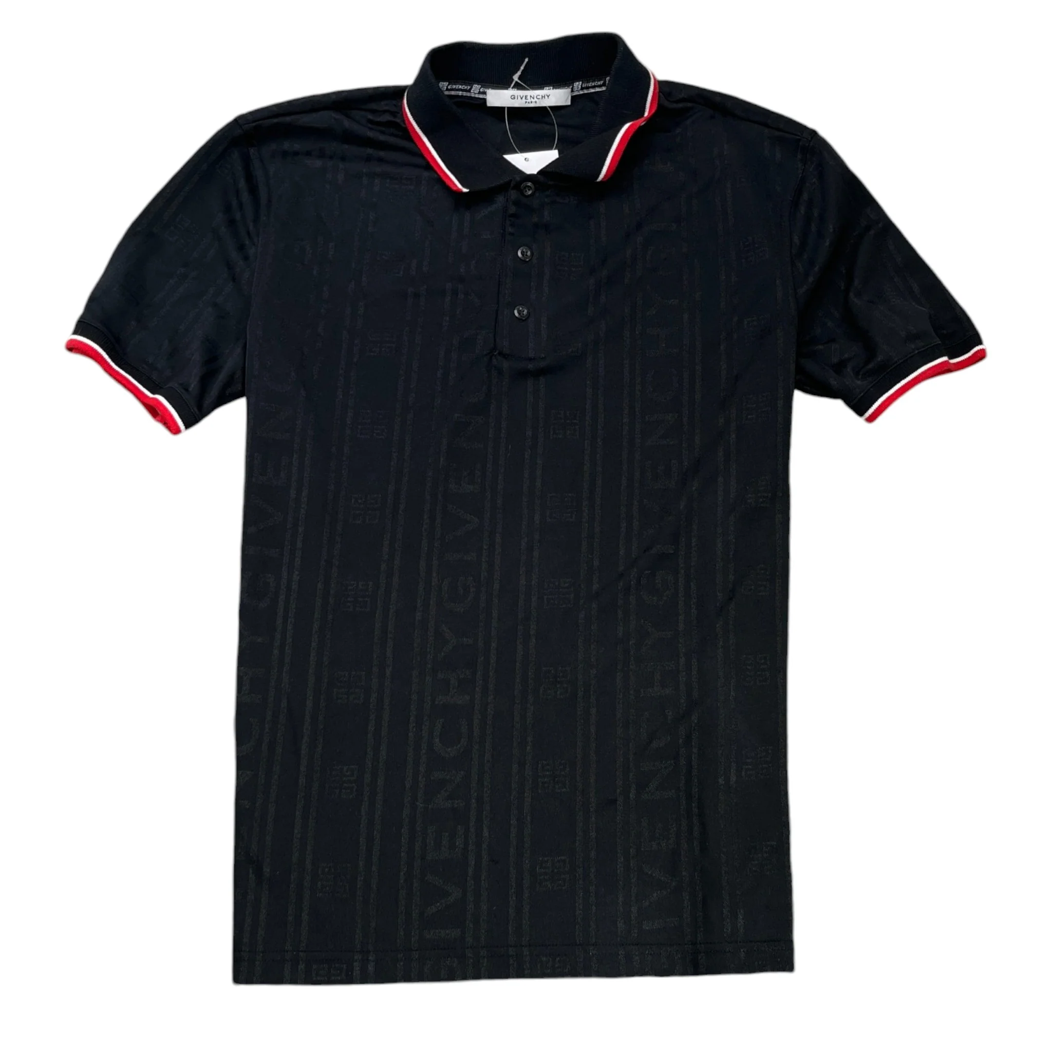 Men's Logo Polo Shirt Black Size XL