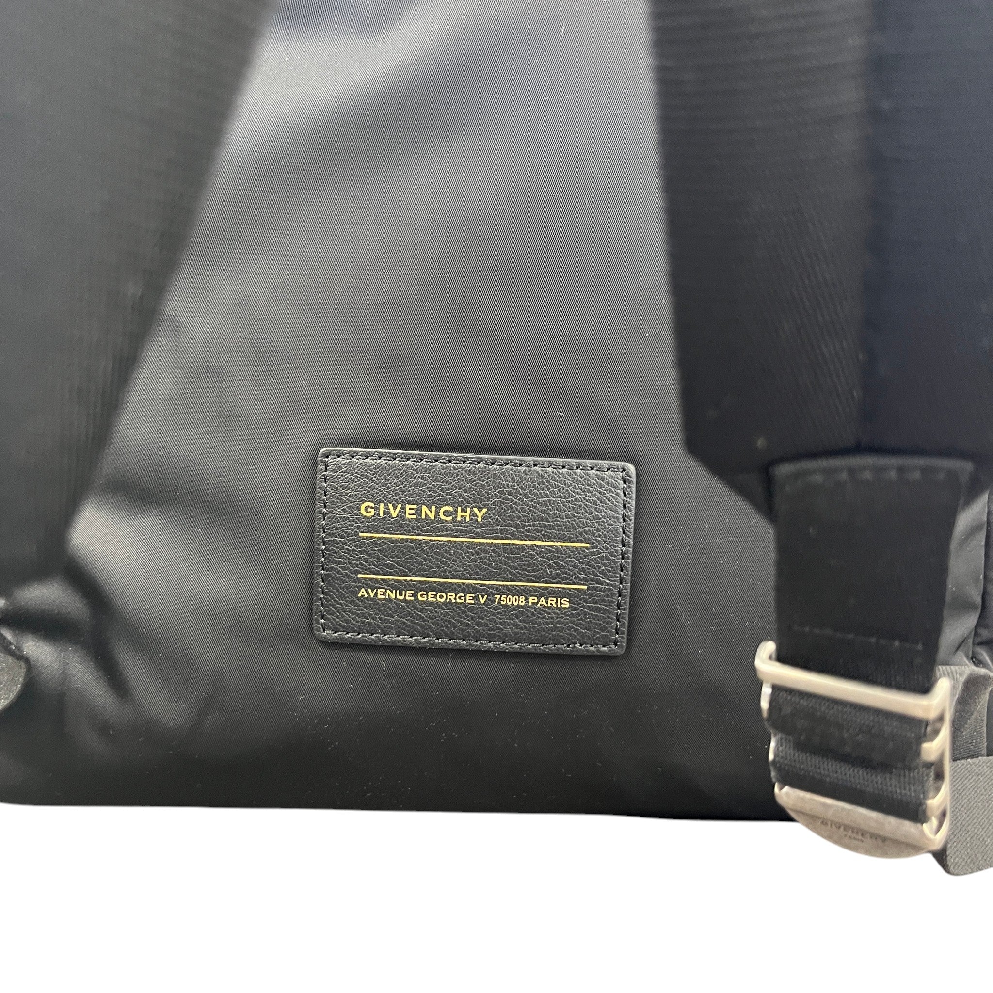 Men's Logo Print Backpack Black - Image 11