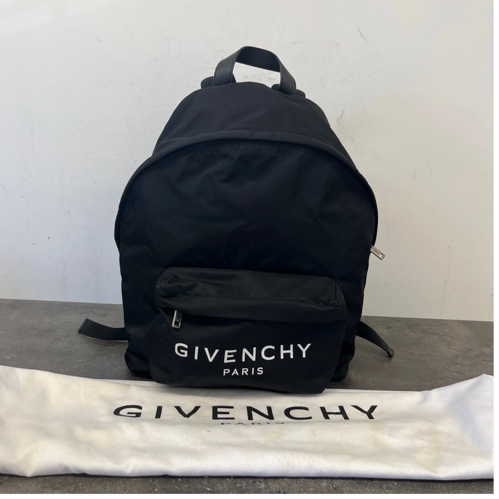 Men's Logo Print Backpack Black - Image 14