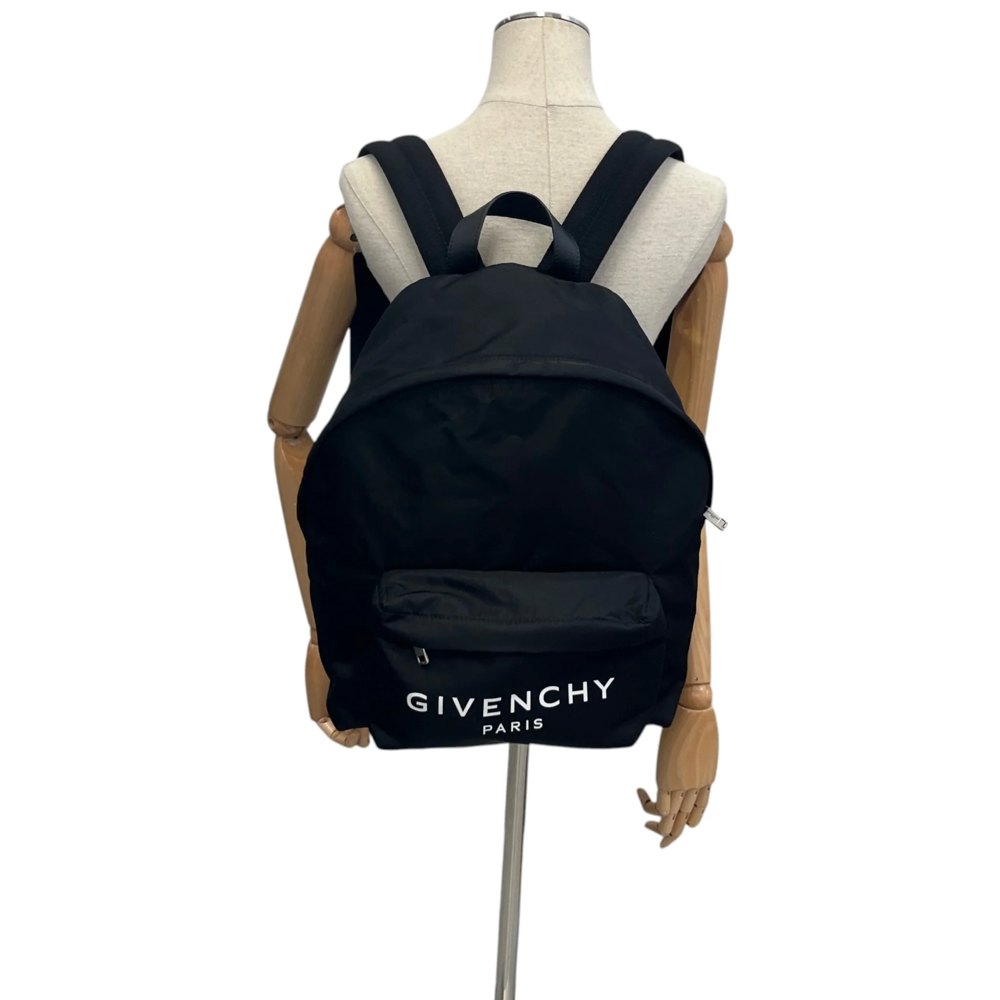 Men's Logo Print Backpack Black - Image 2