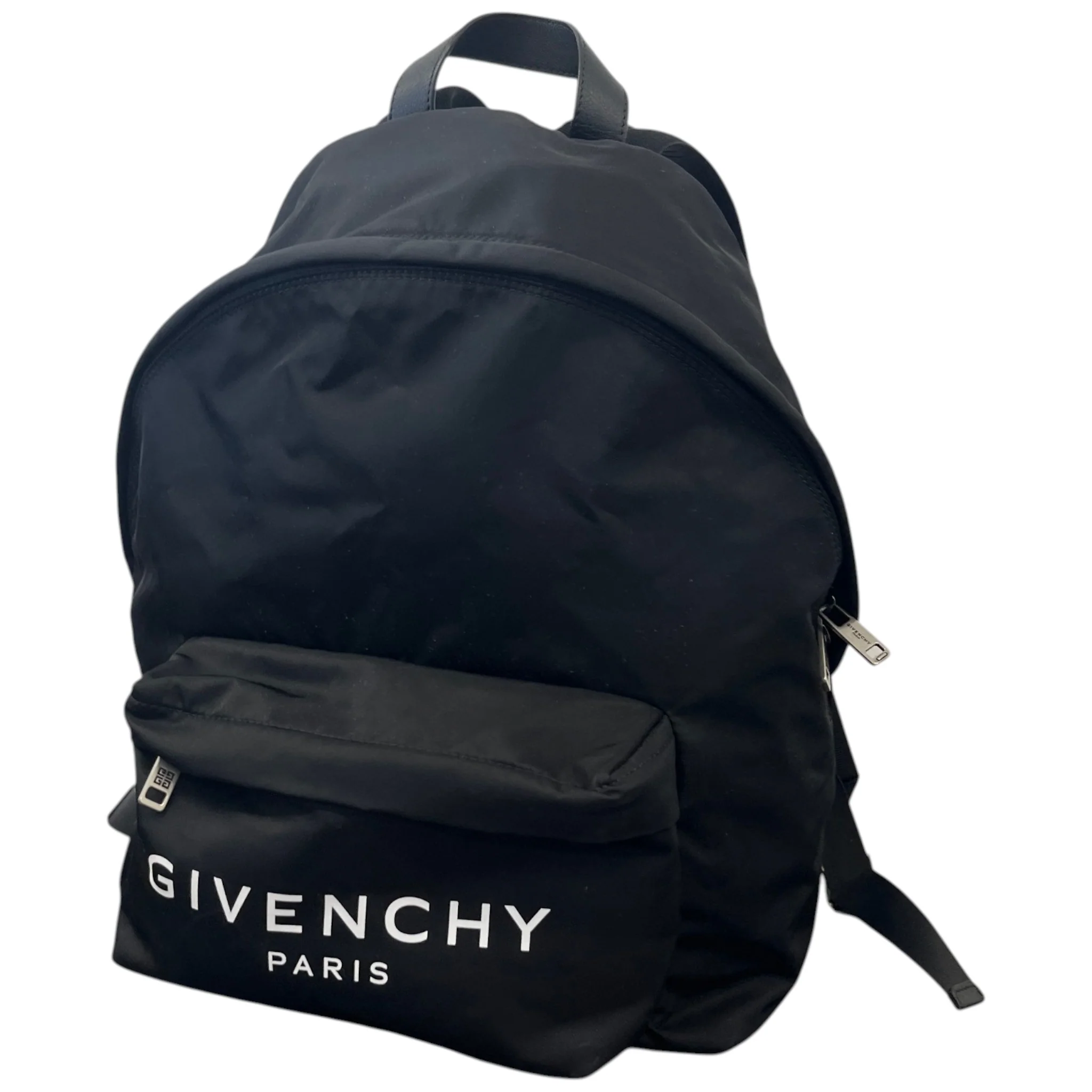 Men's Logo Print Backpack Black - Image 4