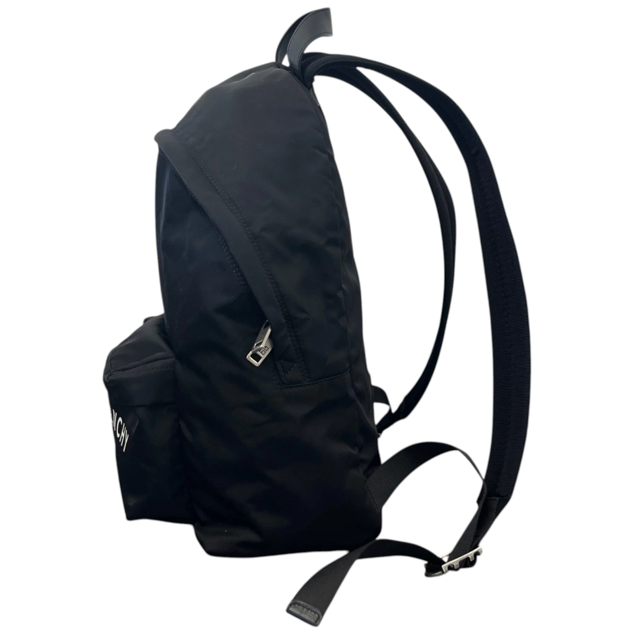 Men's Logo Print Backpack Black - Image 7