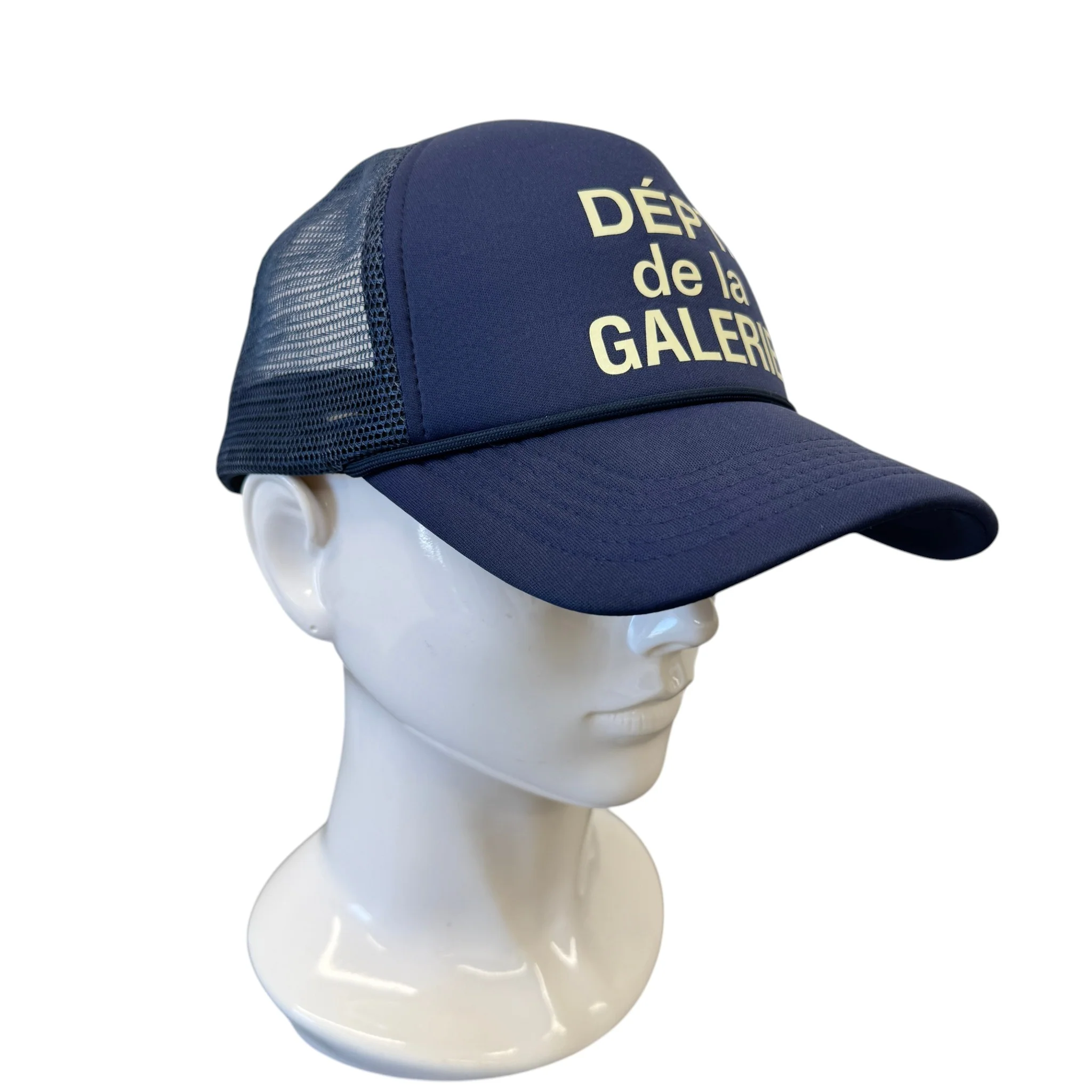Men's Logo Print Baseball Hat Navy - Image 3