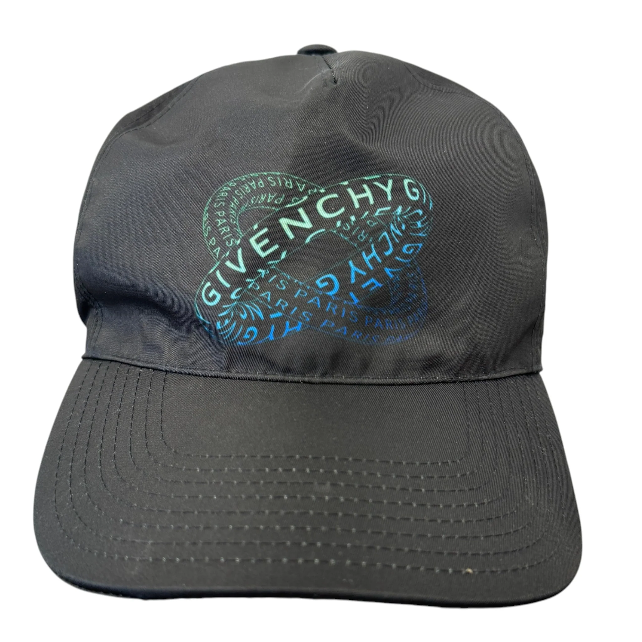 Men's Logo Print Cap Black