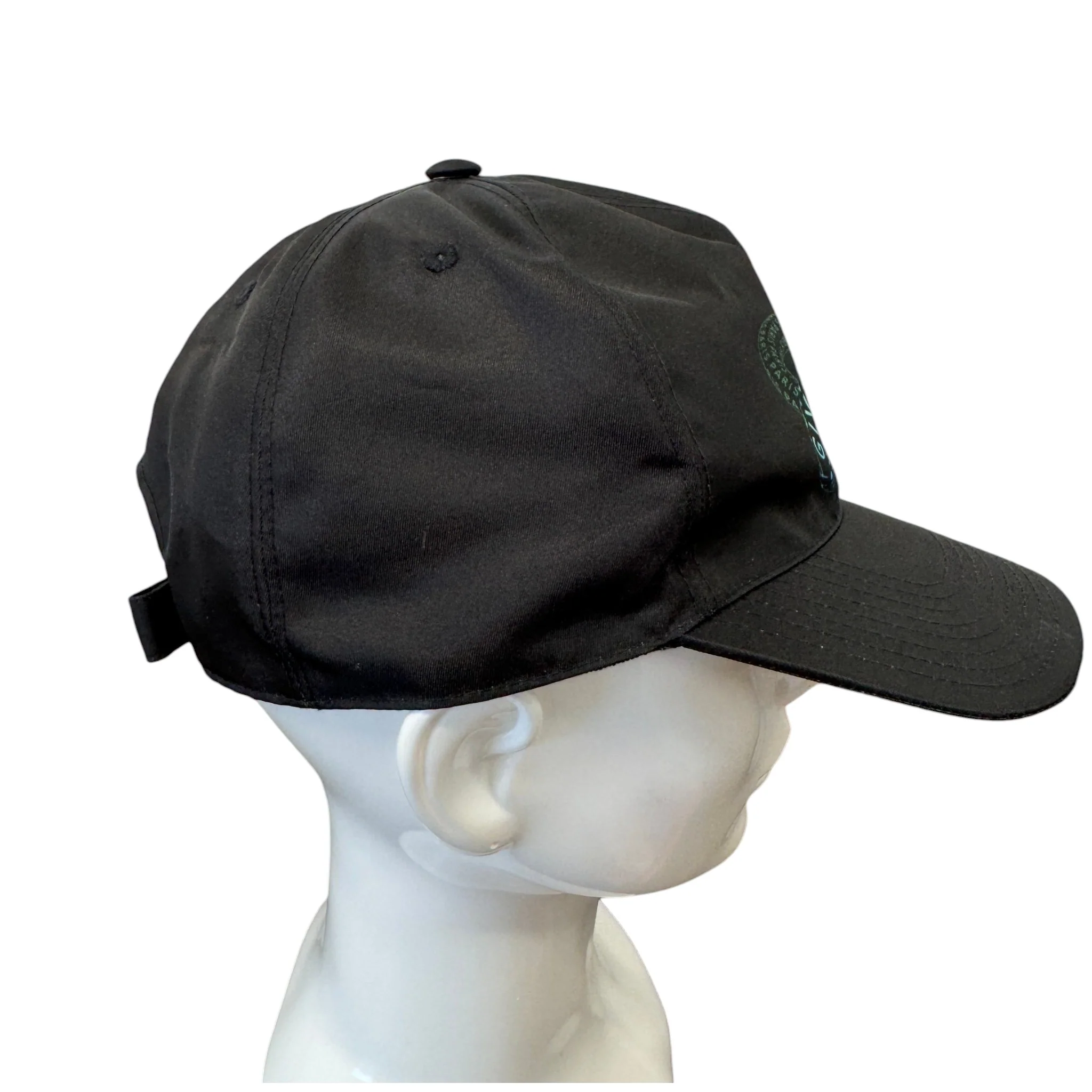 Men's Logo Print Cap Black - Image 2