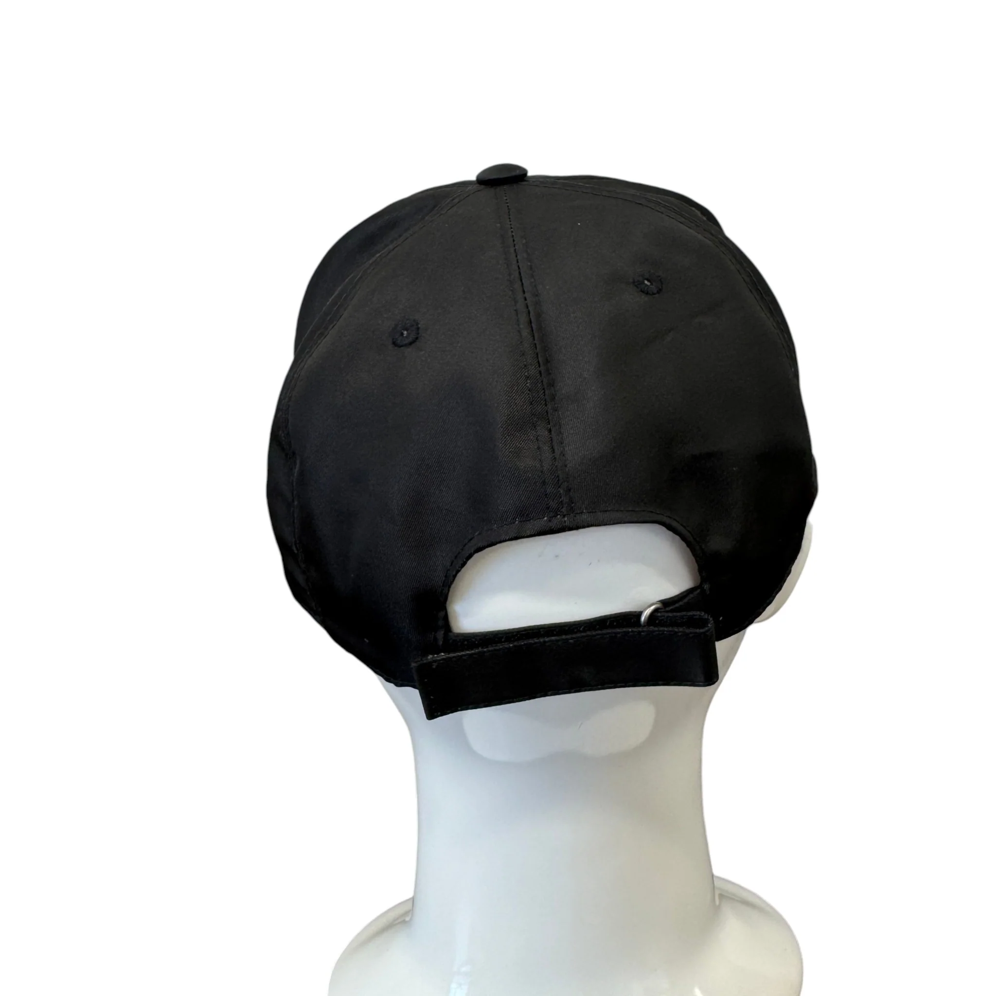 Men's Logo Print Cap Black - Image 3