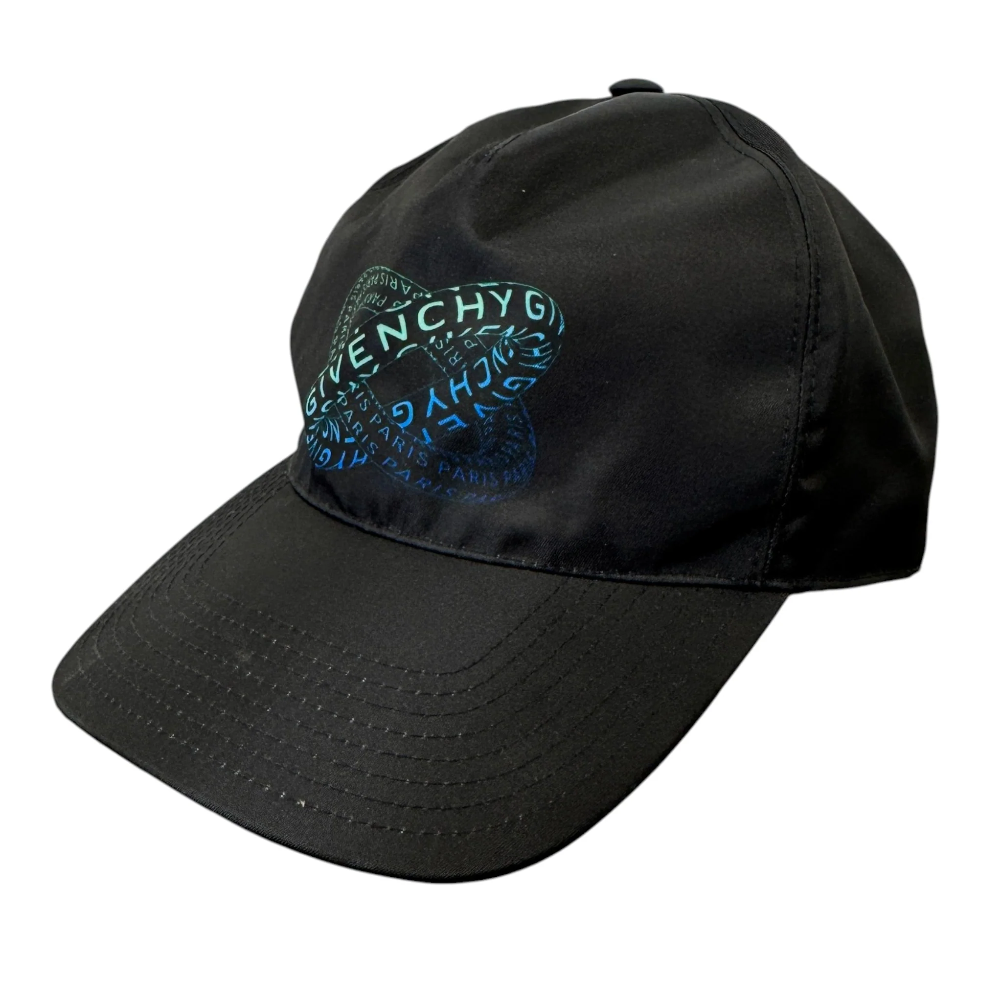 Men's Logo Print Cap Black - Image 5